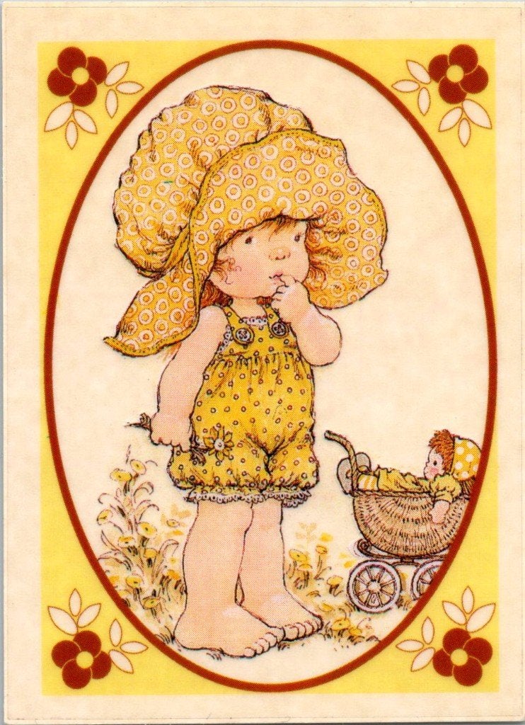 Sarah Kay sticker - 10 gele stickers, Verzenden, Zo goed als nieuw