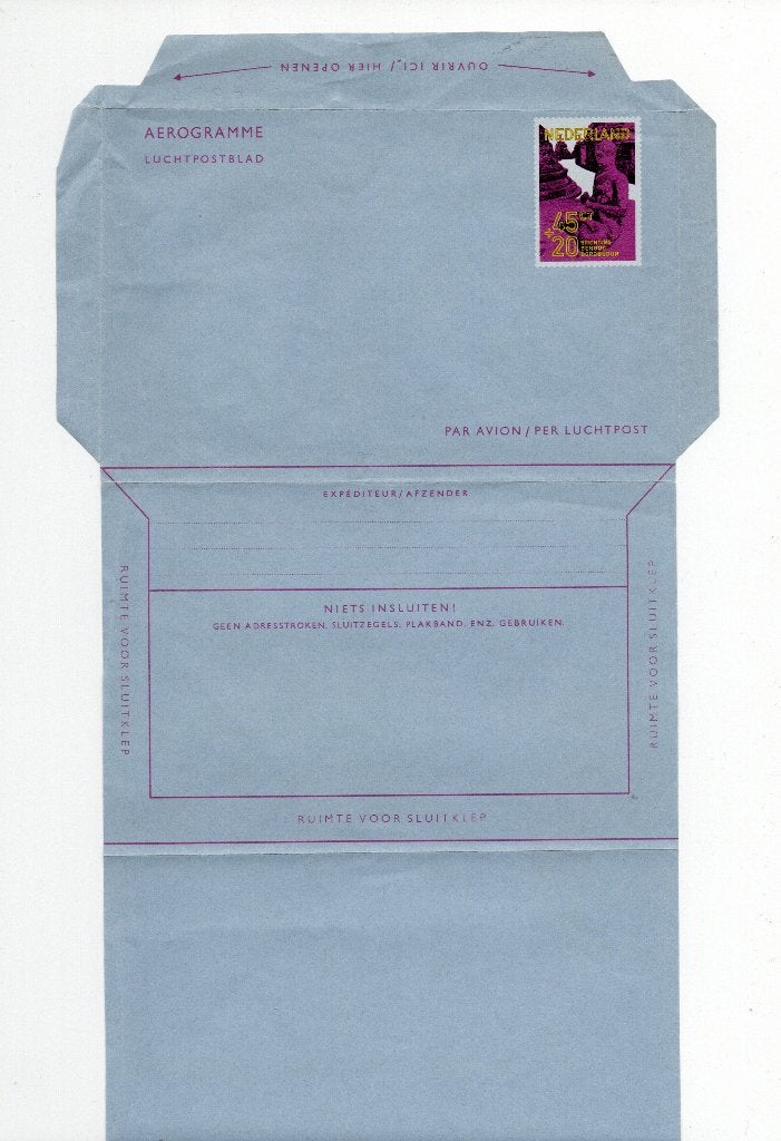 Postwaardewestuk - Aerogramme Luchtpostblad. Geuzedam 22.**, Postzegels en Munten, Brieven en Enveloppen | Nederland, Ophalen of Verzenden