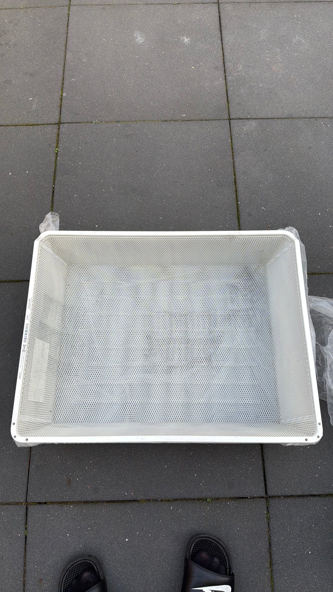 Complement Fijndraadmand wit 75x58cm (Met Rails), Ophalen, 50 tot 100 cm, Zo goed als nieuw, Minder dan 100 cm
