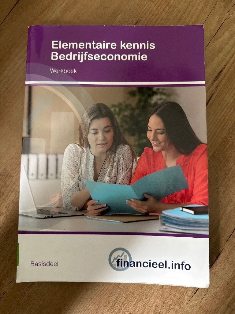 Elementaire kennis bedrijfseconomie, Boeken, Verzenden, Gelezen, Overige niveaus, Bedrijfseconomie of M&O