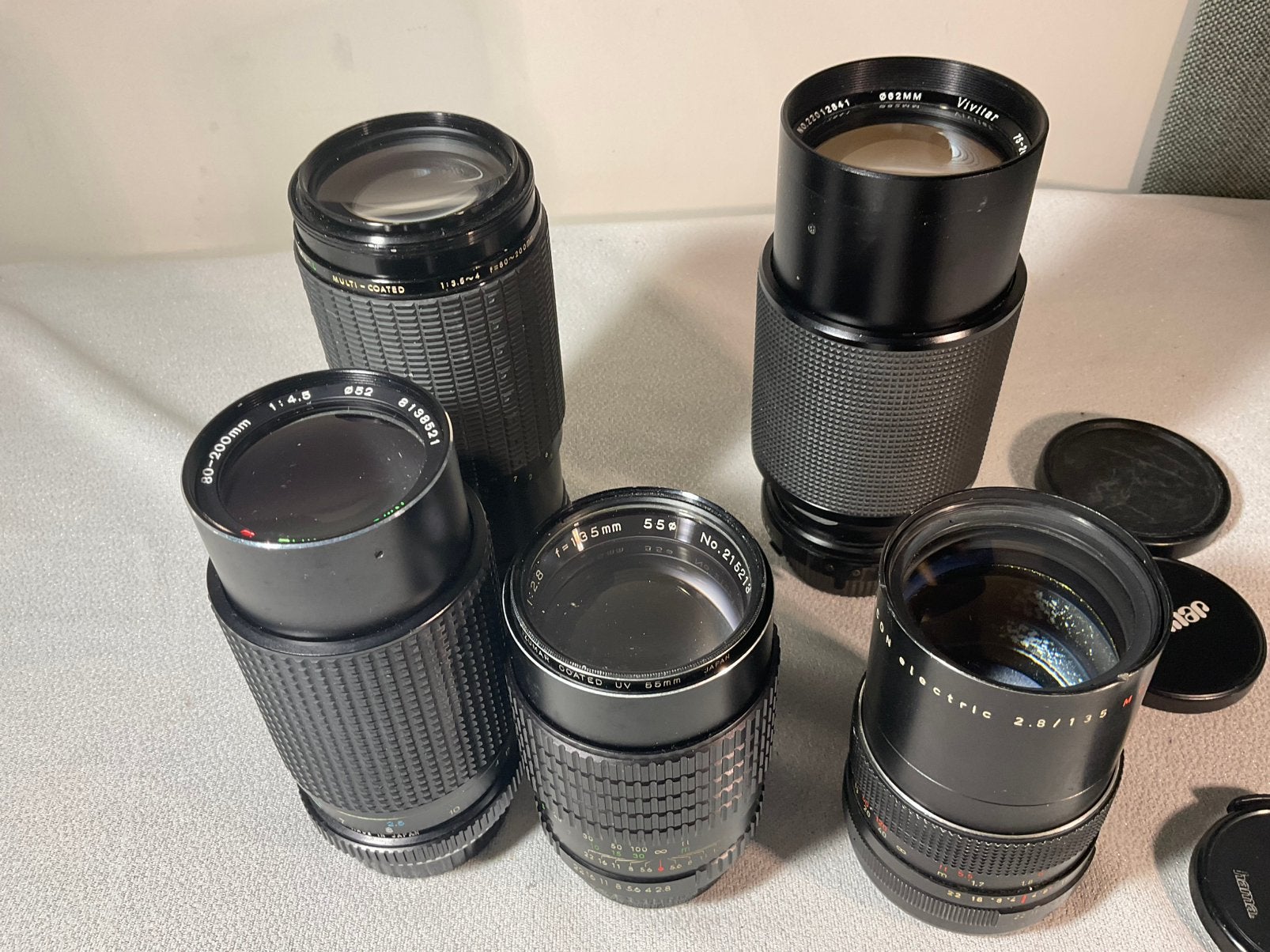 5 stuks lenzen smen 30,00, Ophalen of Verzenden, Gebruikt, Macrolens, Zoom