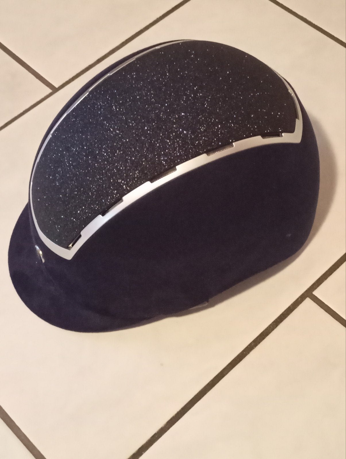 Paardrij Cap met tas maat 55-57 als nieuw, Ophalen of Verzenden, Zo goed als nieuw, Dressuur