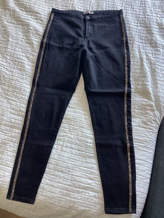 Broek, Ophalen of Verzenden, Zo goed als nieuw, Zwart, W33 - W36 (confectie 42/44)