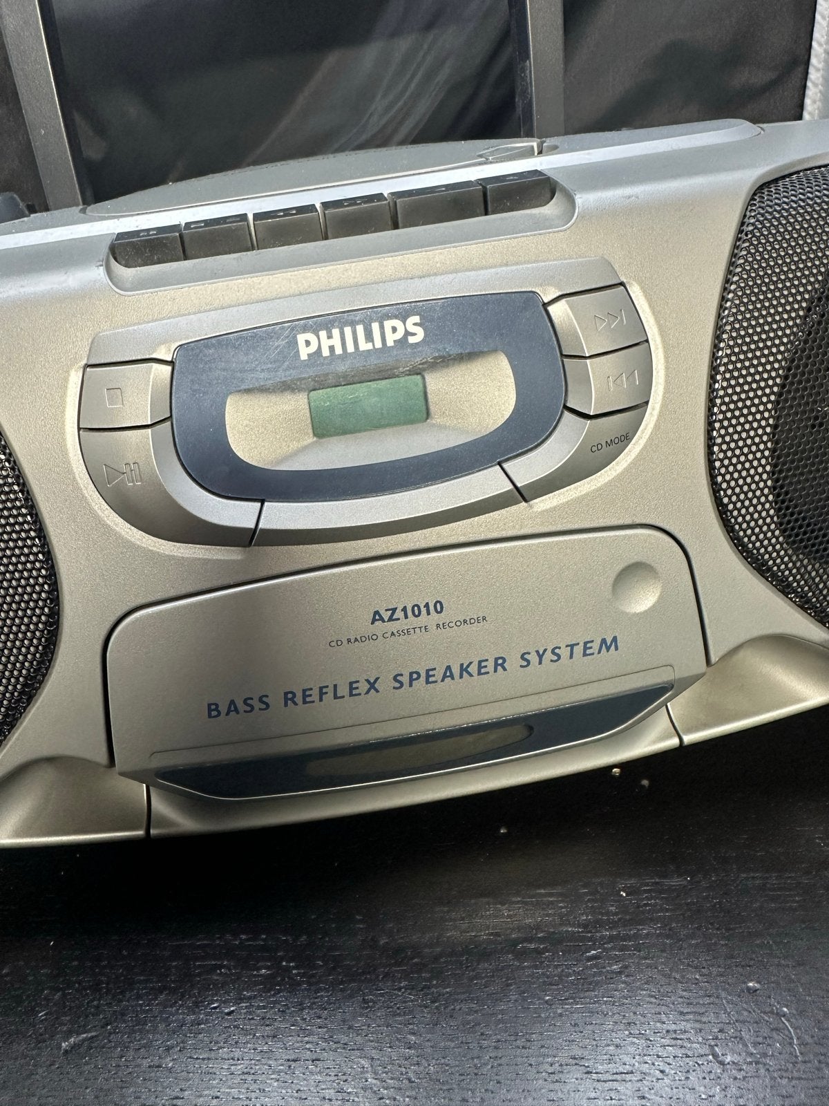 Philips AZ1010 Boombox CD Radio Cassette Recorder - Werkt pe, B, Philips, Verzenden, Draagbaar