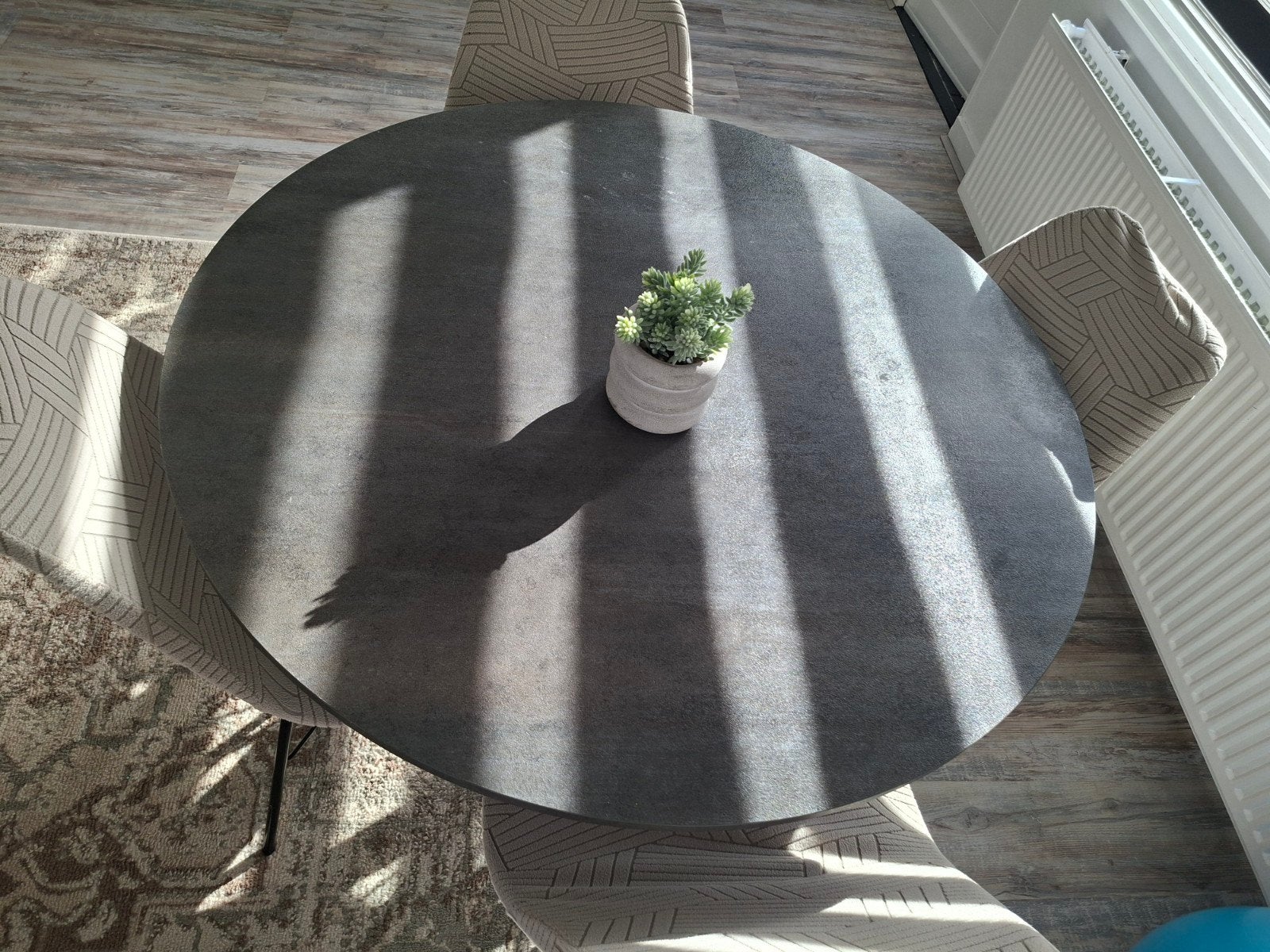 tafel met 4 stoelen ,, Ophalen, Minder dan 1 meter, Parasolvoet