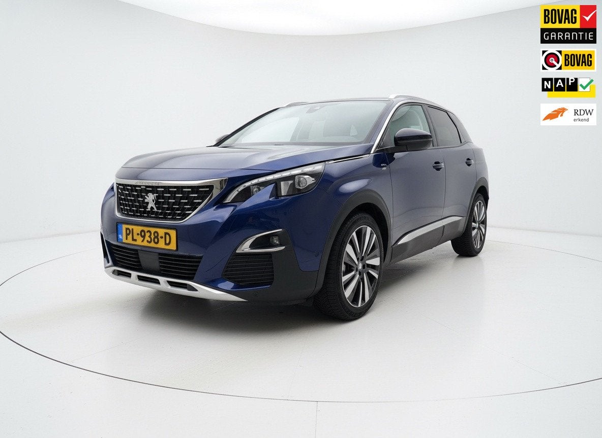 Peugeot 3008 1.2 PureTech GT Line|Pano|Distributieriem verva, Gebruikt, Euro 6, 1199 cc, Blauw