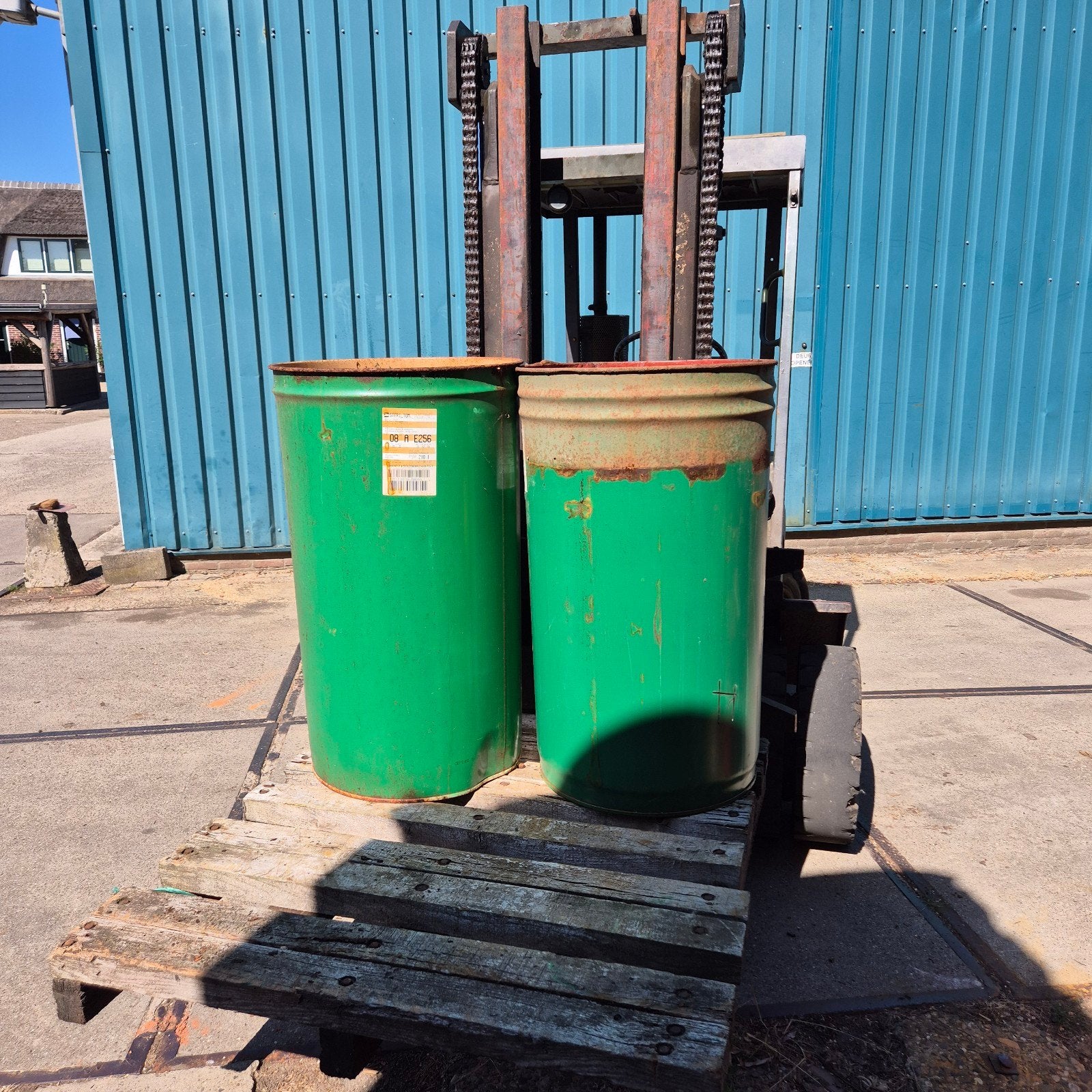 vuurton brandton stookton 200 liter, Ophalen