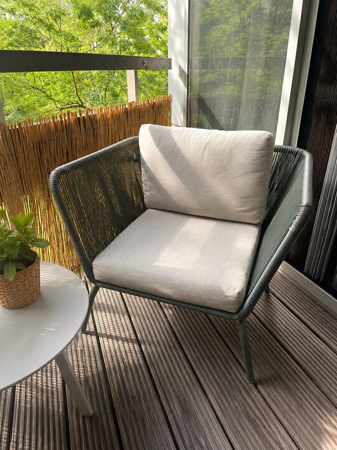 Lounge stoel Intratuin - Zo goed als nieuw, Tuin en Terras, Ophalen of Verzenden, Zo goed als nieuw, Overige materialen