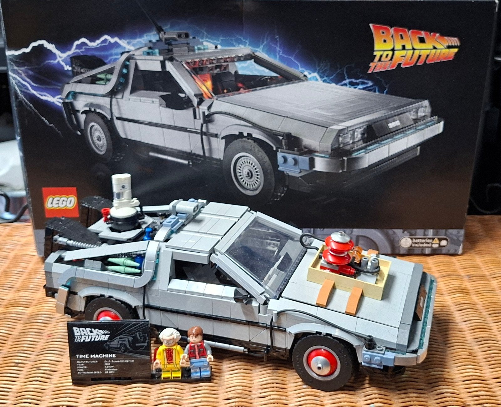Lego Back to the Future DeLorean Time Machine, Auto, Groter dan 1:32, Zo goed als nieuw, Ophalen