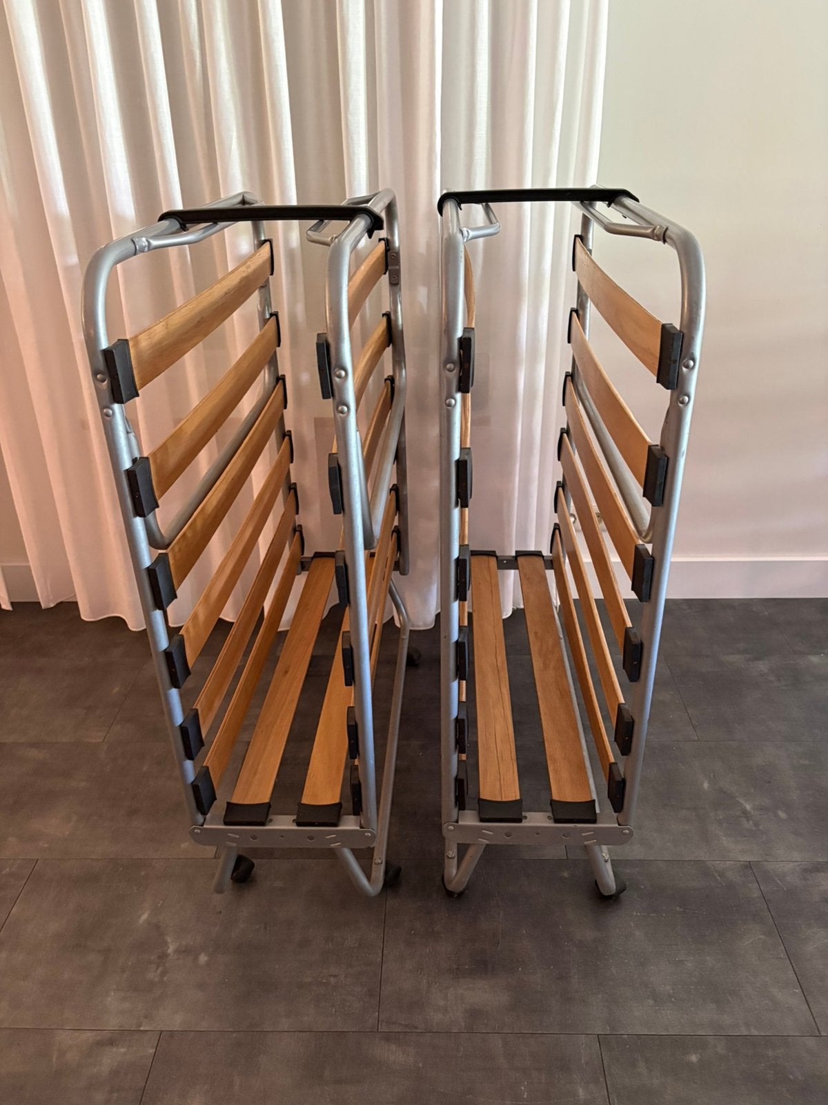 2x vouwbed, Huis en Inrichting, Slaapkamer | Bedden, Ophalen, Gebruikt, 90 cm, Eenpersoons