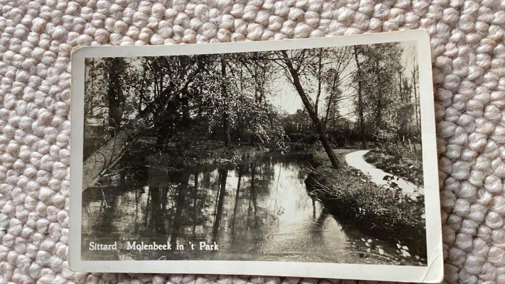 Ansichtkaart Sittard Molenbeek in ‘t Park 1952. 914, Ophalen of Verzenden, 1940 tot 1960, Gelopen, Limburg