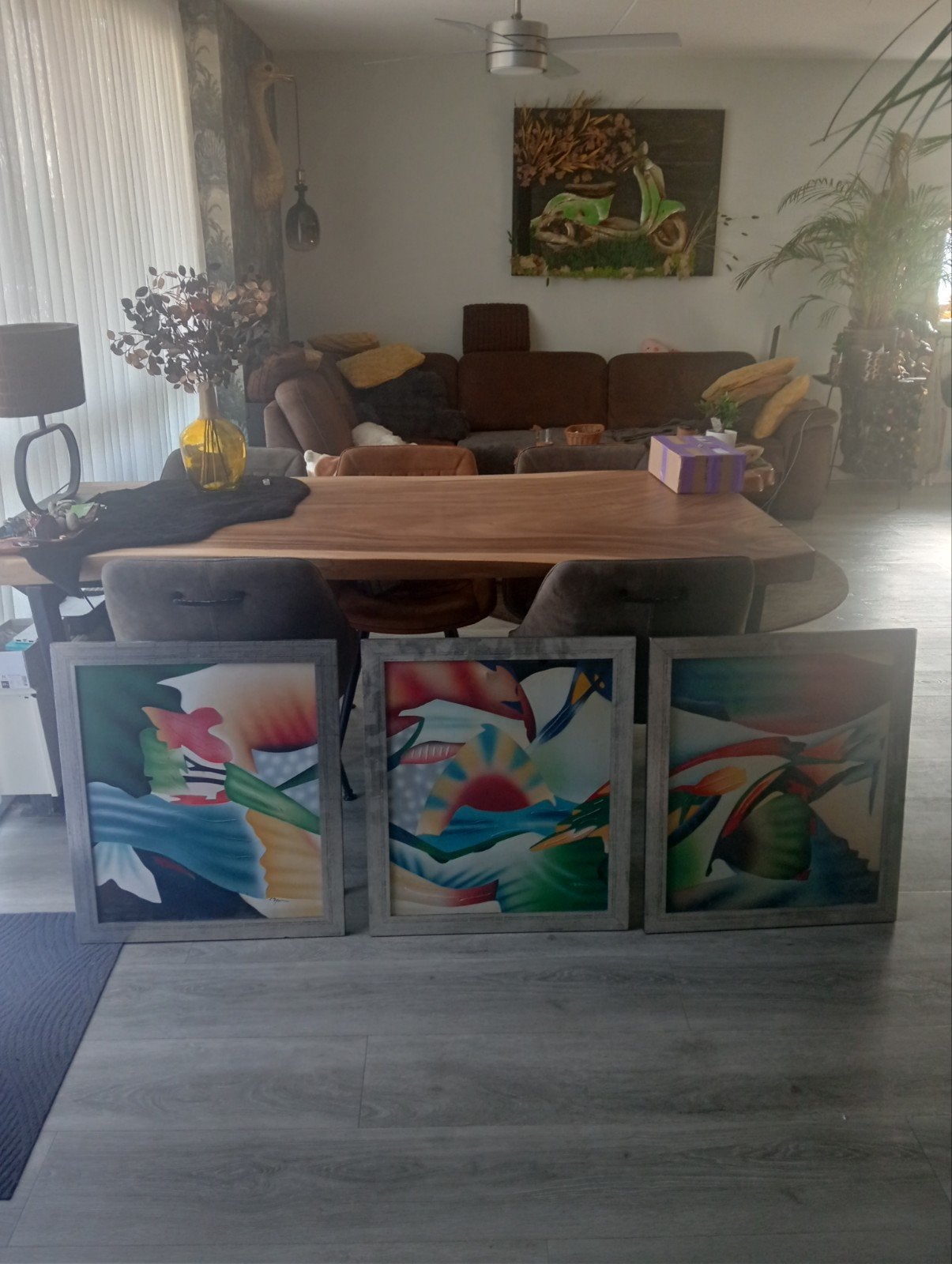 drieluik op canvas, Ophalen of Verzenden