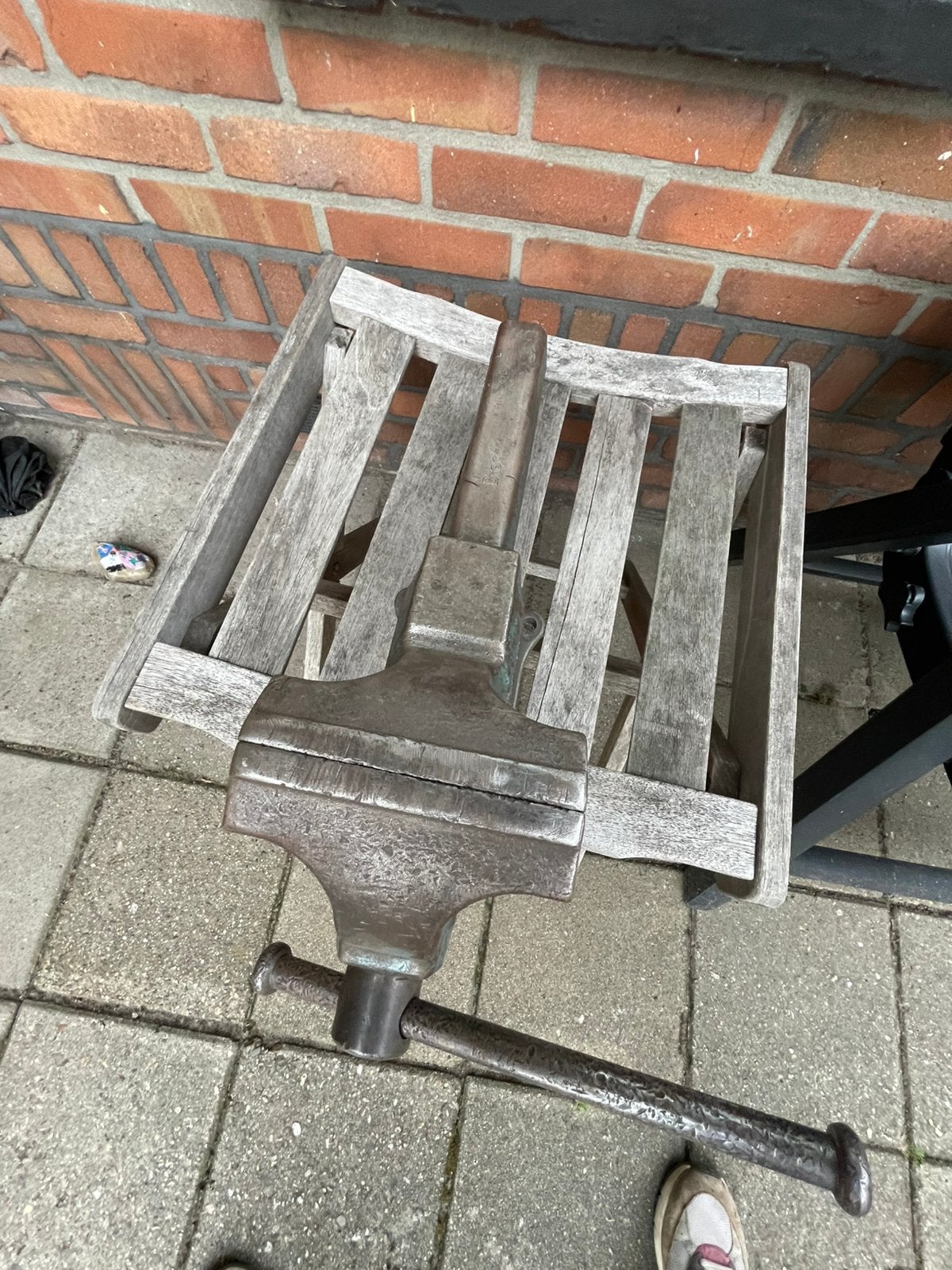 Bankschroef HEUER FRONT 140, Doe-het-zelf en Verbouw, Werkbanken, Ophalen, Gebruikt, Bankschroef