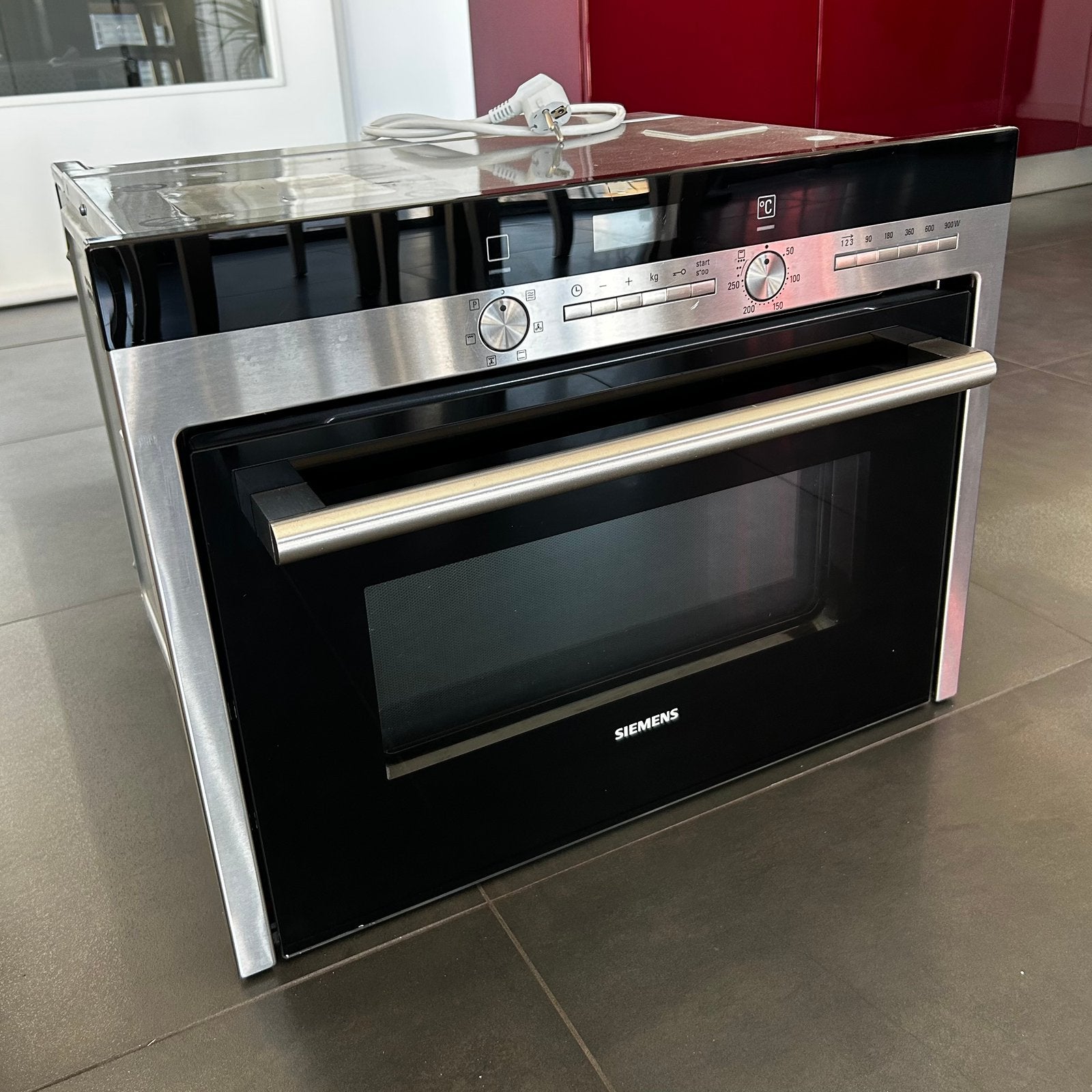 Siemens hb84k552n inbouw combi oven/magnetron, Witgoed en Apparatuur, Ophalen, 45 tot 50 cm, Gebruikt, Siemens