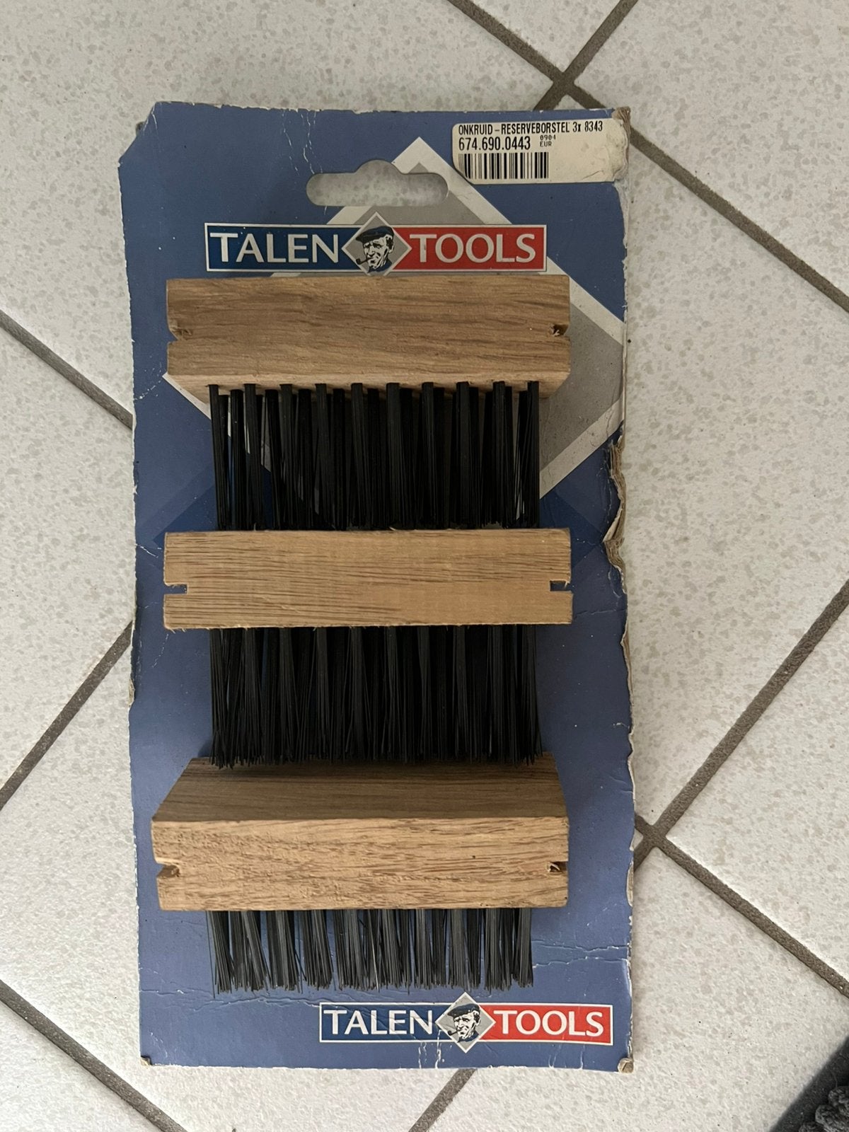 Voegenstaalborstels - 3 stuks - nieuw, Tuin en Terras, Hand-tuingereedschap, Ophalen of Verzenden, Zo goed als nieuw