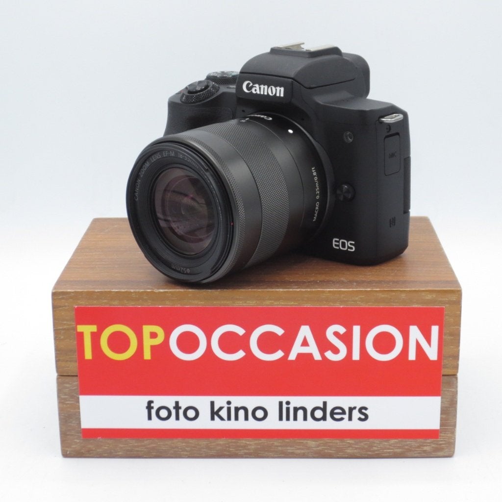 OCCASION: Canon EOS M50 + EF-M 15-45mm IS STM, Gebruikt, Canon, Ophalen of Verzenden, Touchscreen