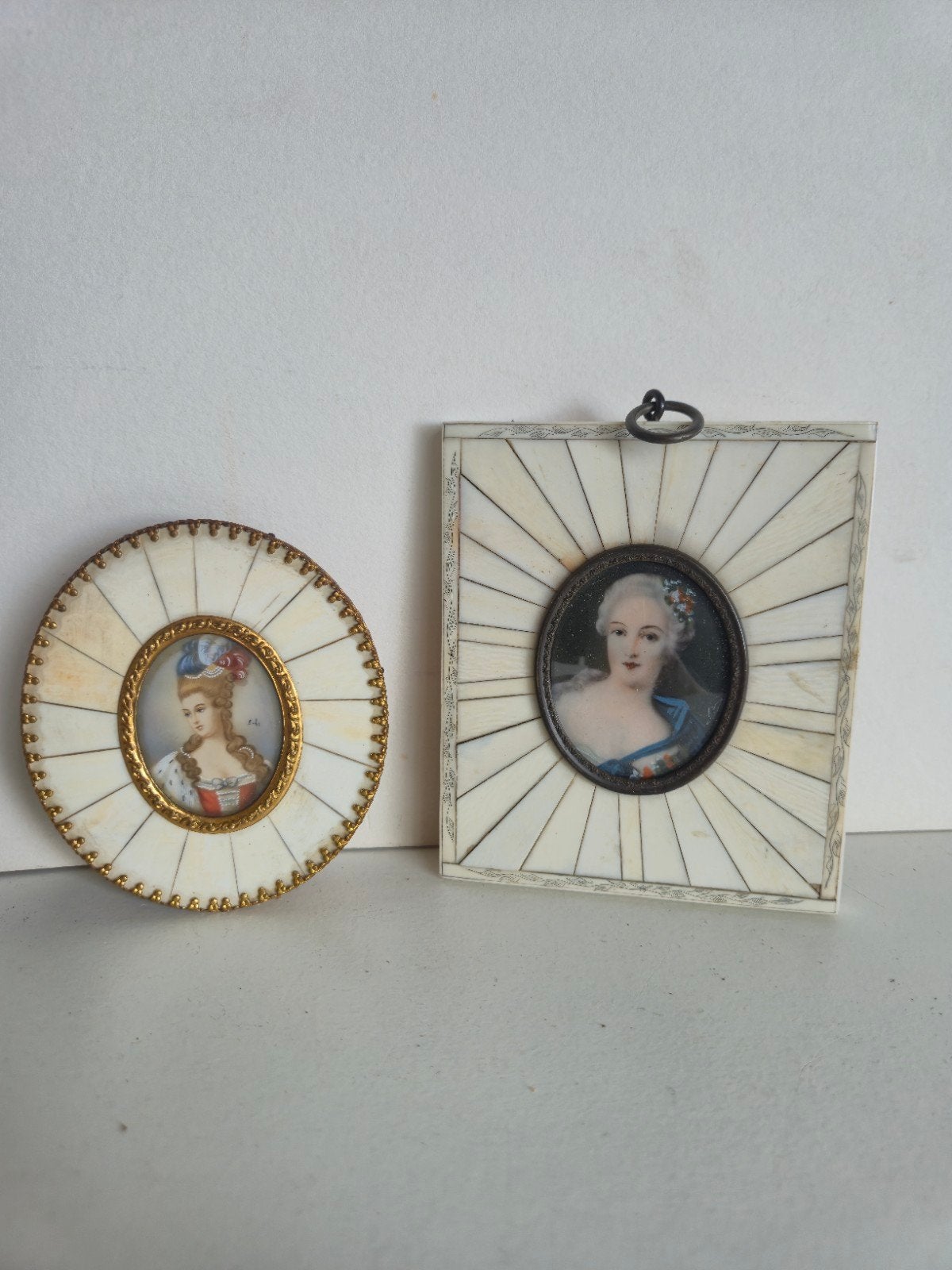 Antieke Miniatuur Portretten, Ophalen of Verzenden