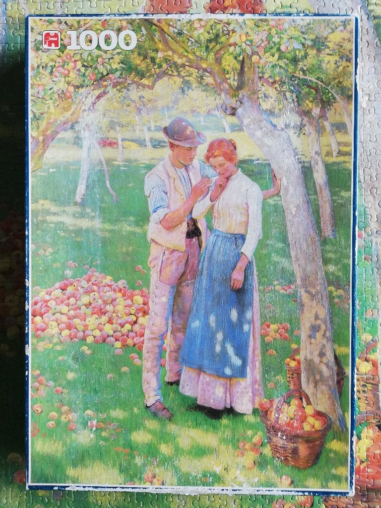 Puzzel 1000 stukjes: Appeloogst, Ophalen of Verzenden, 500 t/m 1500 stukjes, Gebruikt, Legpuzzel