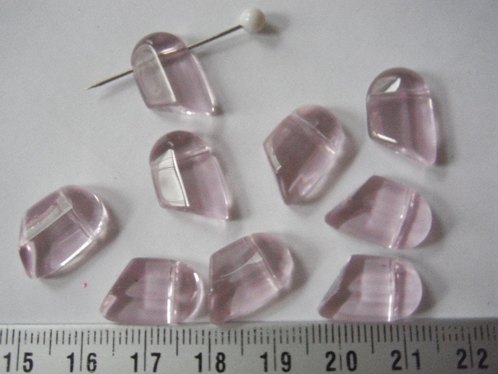 9 glas hang kralen rose, Ophalen of Verzenden, Nieuw, Kraal