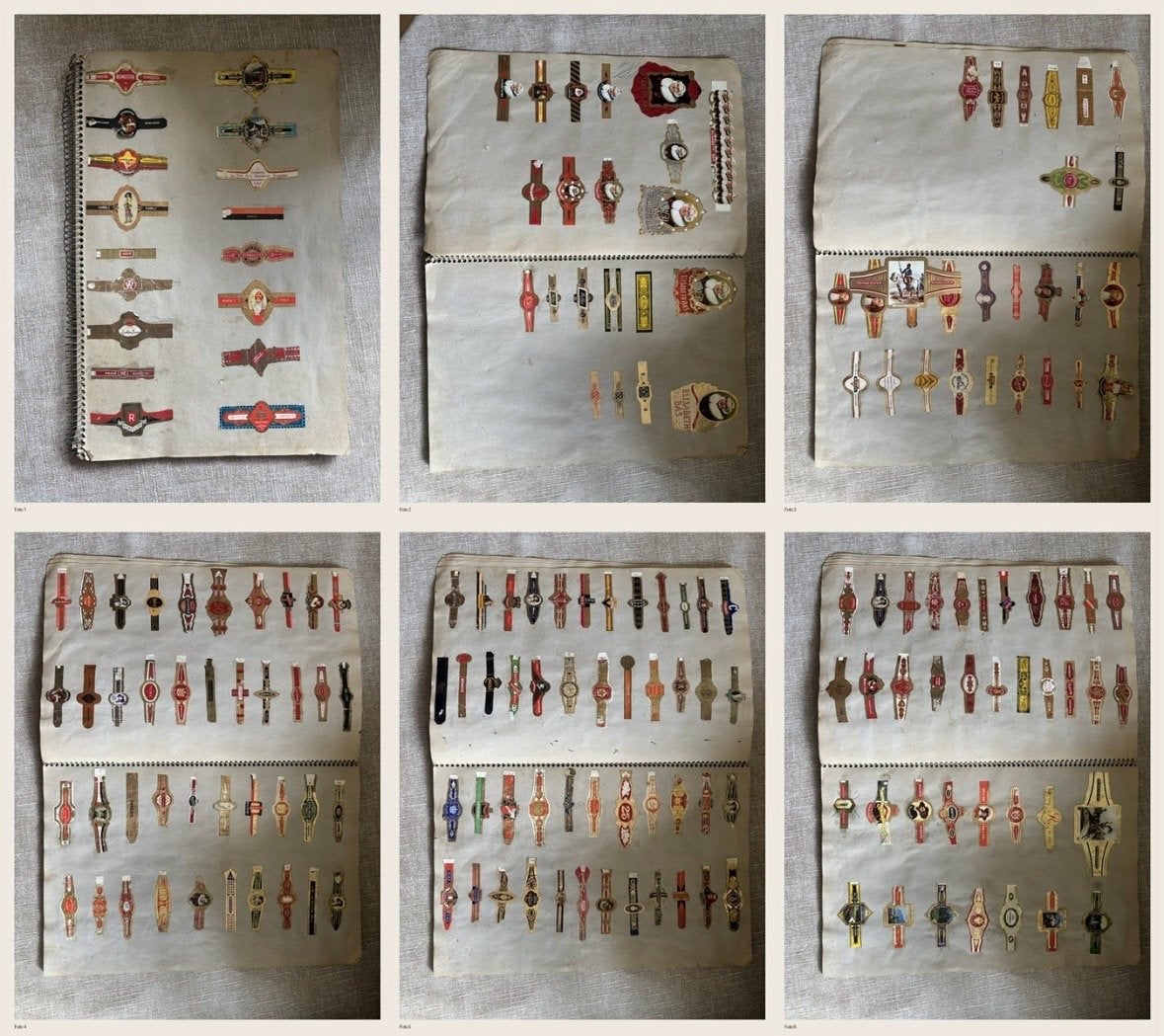 Oude Sigarenbandjes Collectie - Diverse Merken en Jaren, Ophalen of Verzenden, Gebruikt
