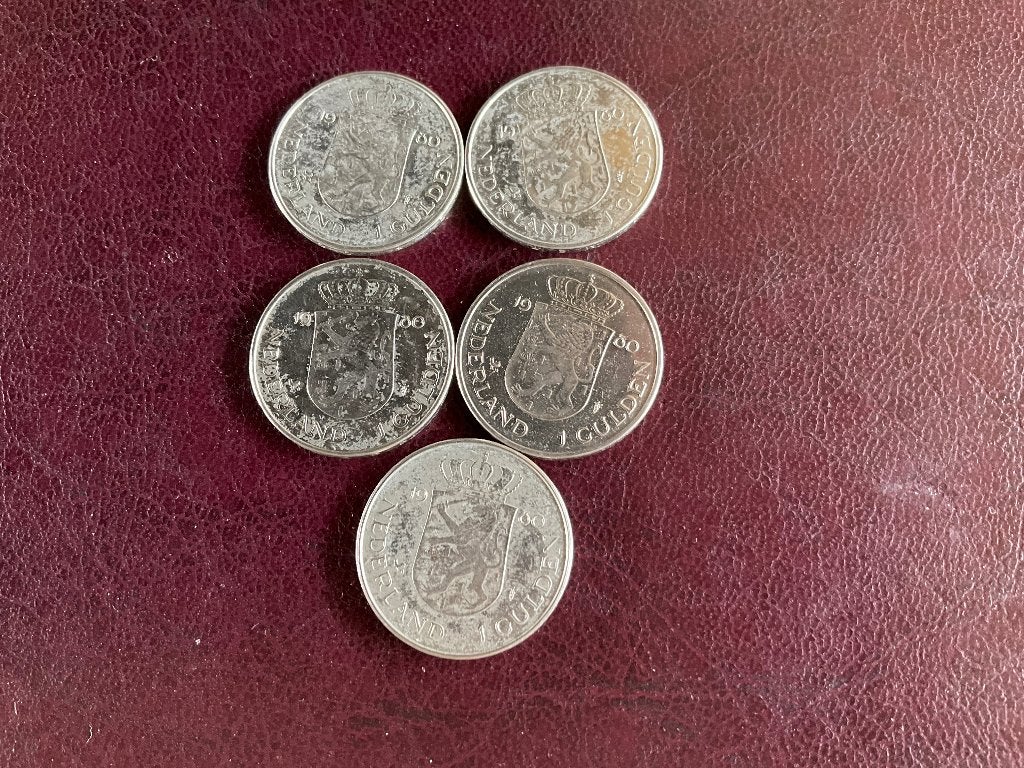 5 Gulden uit 1980, Ophalen of Verzenden, Koningin Beatrix, 1 gulden, Losse munt