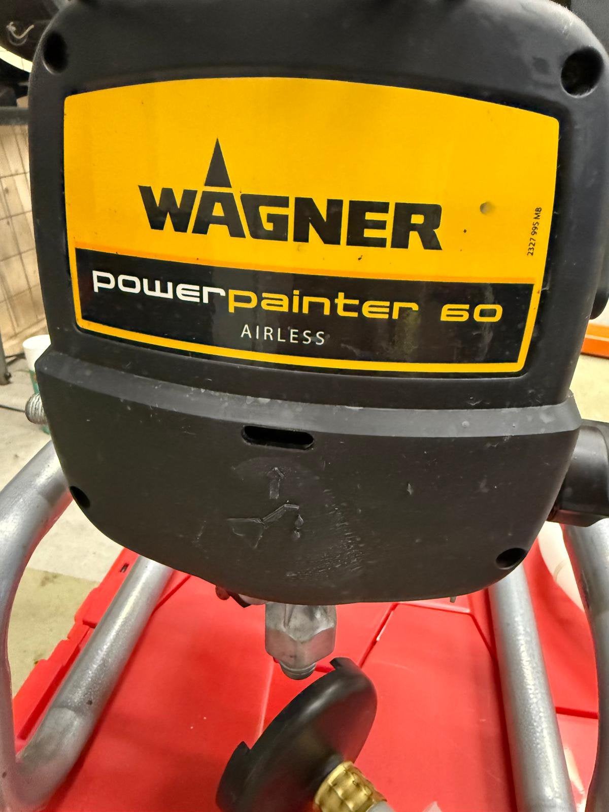 Wagner powerpainter 60 airless compleet, Ophalen of Verzenden, Zo goed als nieuw, Verfspuit of Verfpomp