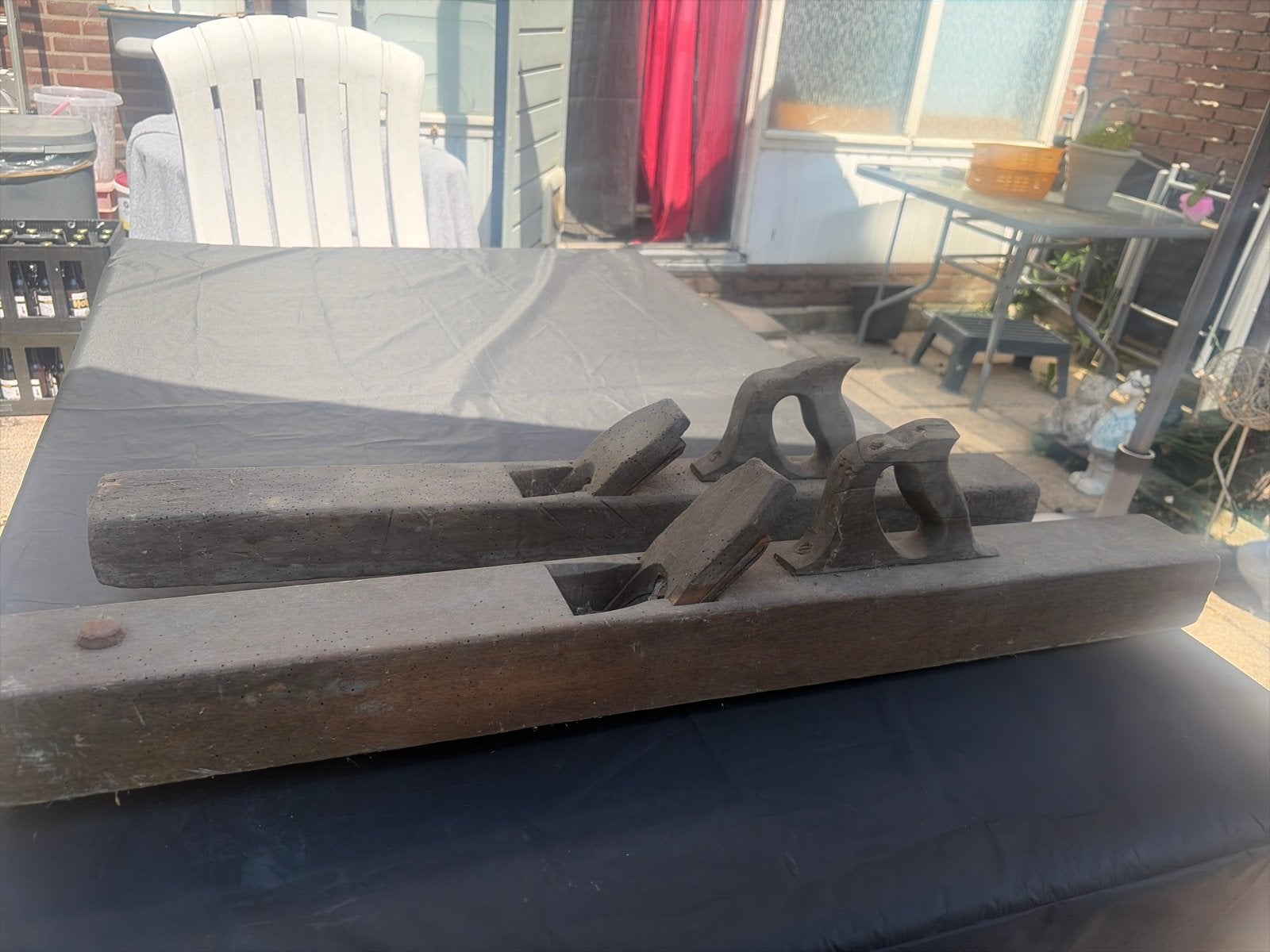 Oude houten schaven - set van 2, Ophalen of Verzenden