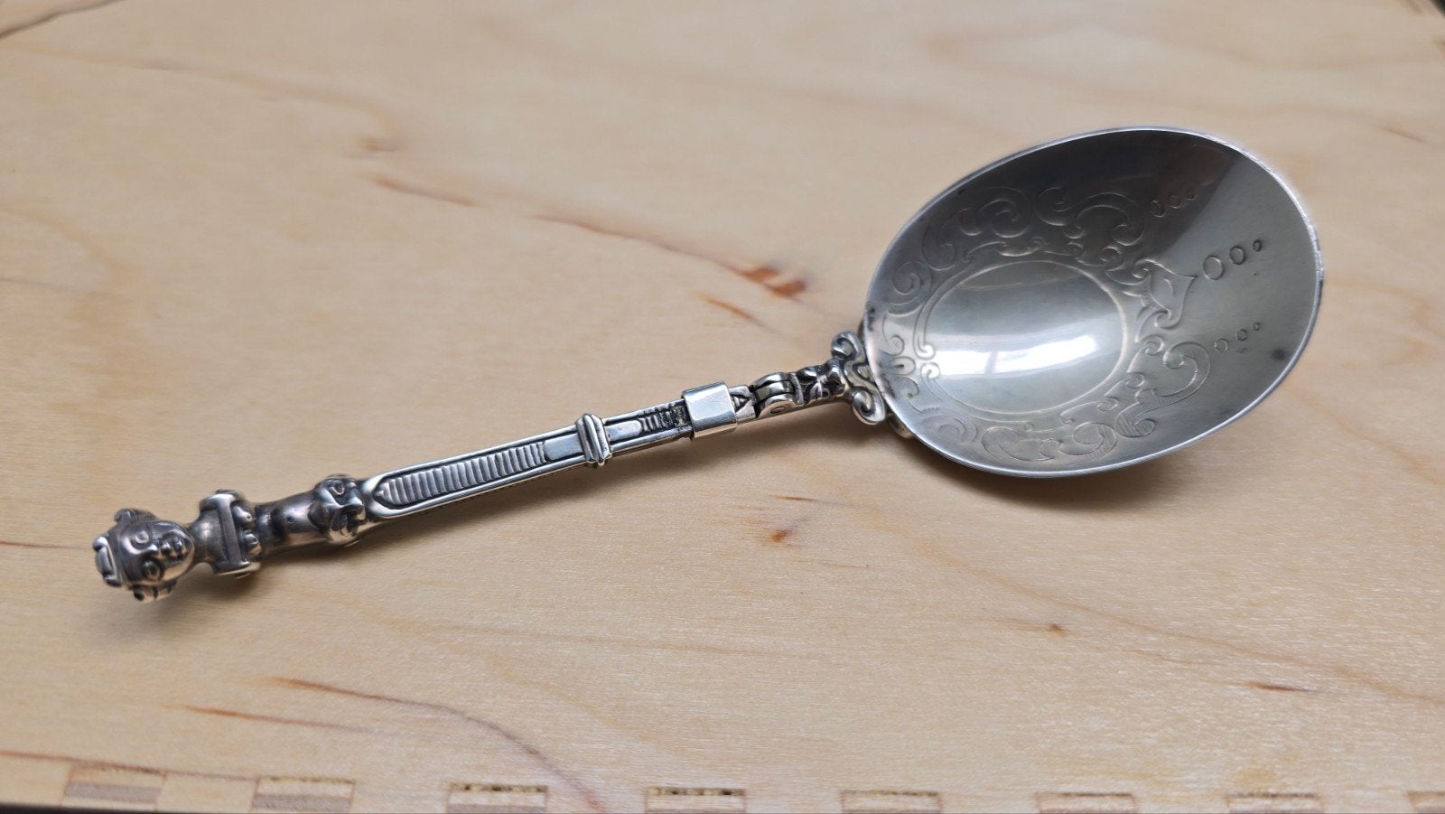 Replica 17e eeuws zilveren reisbestek met zwaardje, Ophalen of Verzenden