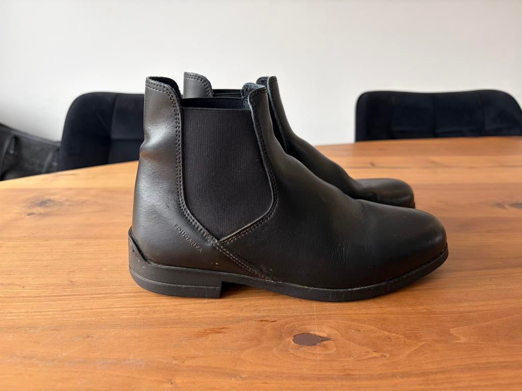 Jodhpurs zwart leer maat 38 , zo goed als nieuw €25, Dieren en Toebehoren, Dressuur, Kinderen, Ophalen of Verzenden, Zo goed als nieuw