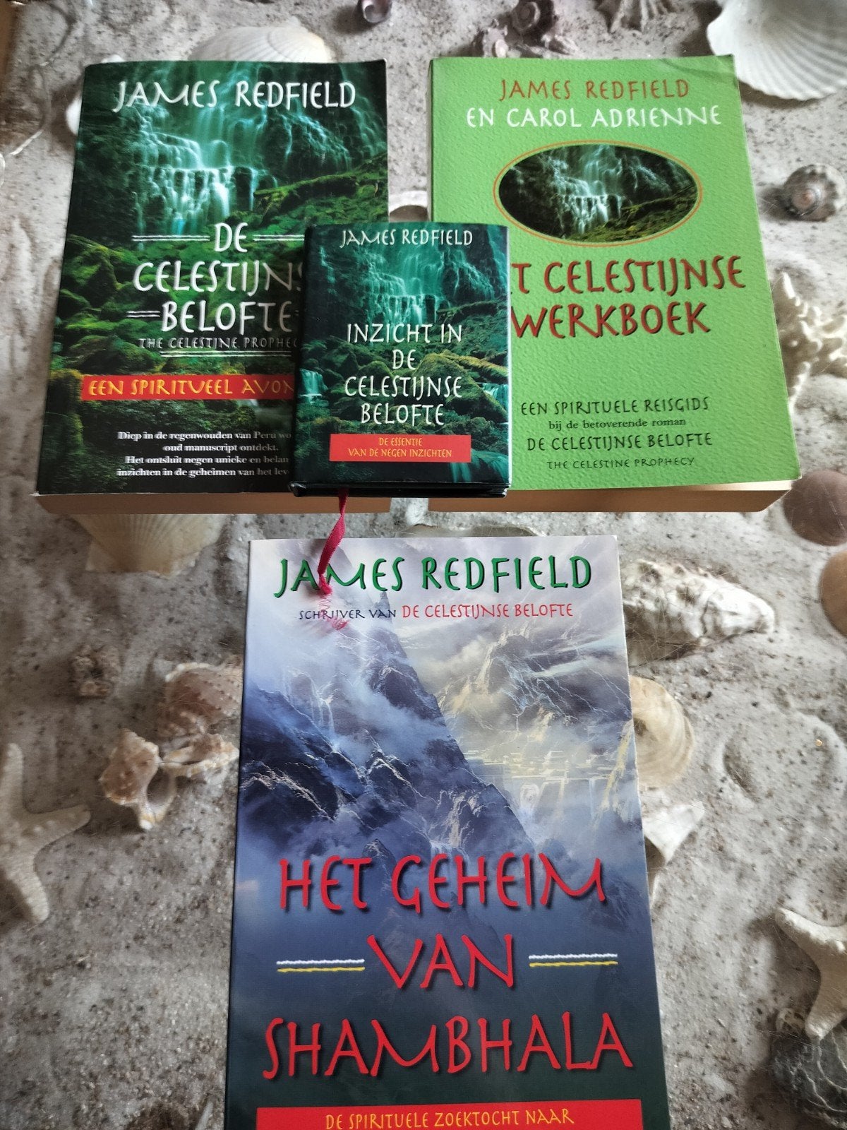 4 boeken James Redfield, Ophalen of Verzenden, Gelezen, Spiritualiteit algemeen, Overige typen