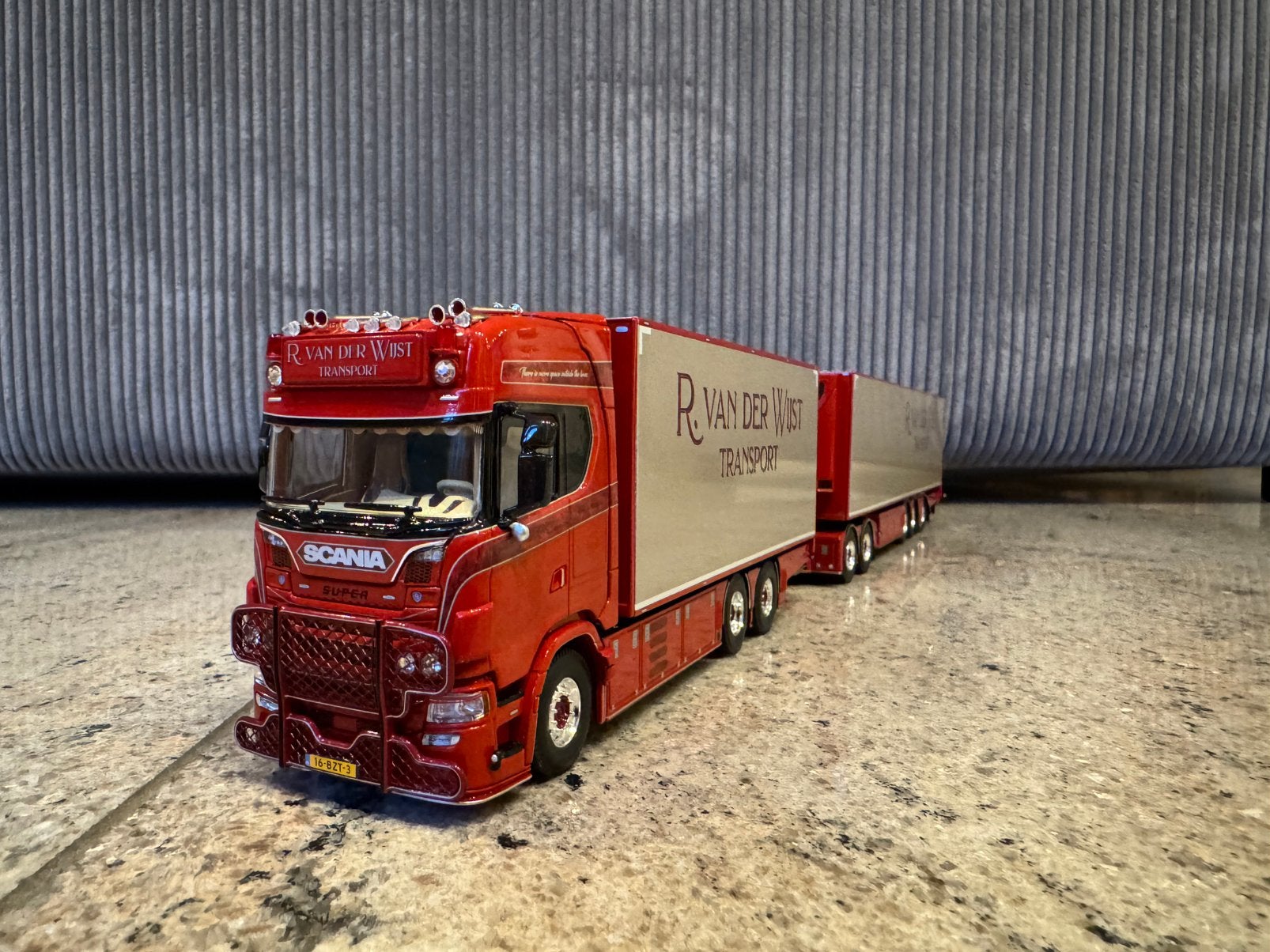 WSI Scania S660 R. Van der Wijst LZV, Hobby en Vrije tijd, Ophalen of Verzenden, Nieuw, Bus of Vrachtwagen, Wsi