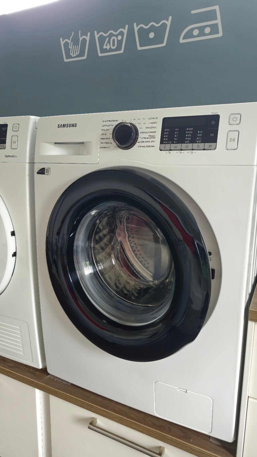 Samsung Wasmachine 9kg – Model WW90TA049AE/EN (nette staat), Ophalen, 1200 tot 1600 toeren, Gebruikt, 8 tot 10 kg