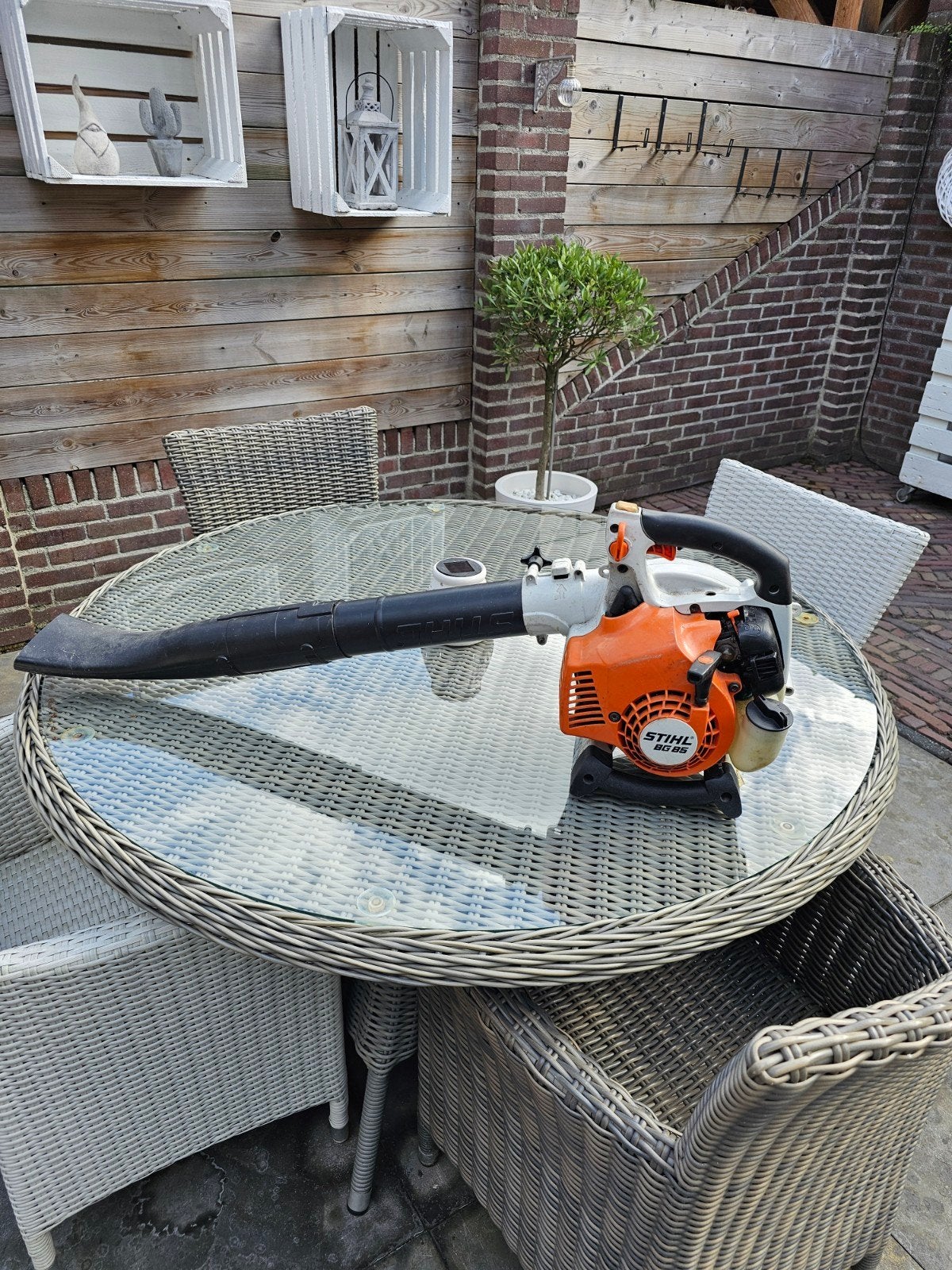 Stihl BG 85  Bladblazer - carburateur defect?, Tuin en Terras, Ophalen, Gebruikt, Handgedragen, Stihl