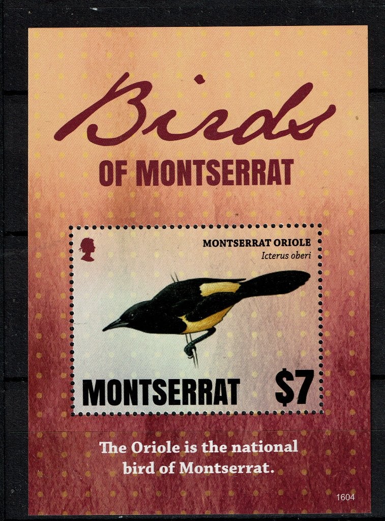 MONTSERRAT 2017 PF BLOK VOGELS BIRDS 2, Postzegels en Munten, Ophalen of Verzenden, Postfris, Dier of Natuur