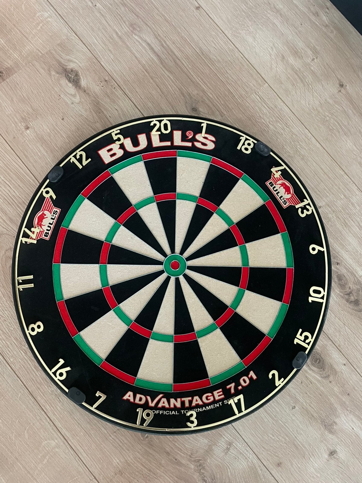 Bulls dartbord met ring +licht, Sport en Fitness, Ophalen of Verzenden, Nieuw, Dartbord