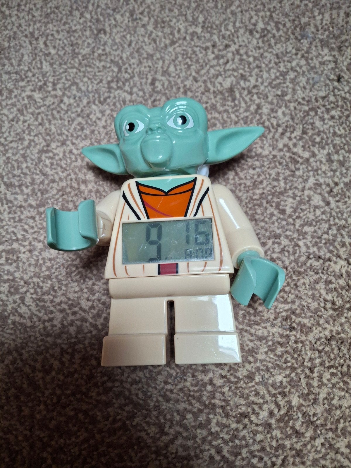 Star Wars Yoda Wekker - LEGO Stijl Digitale Klok, Ophalen, Gebruikt, Digitaal