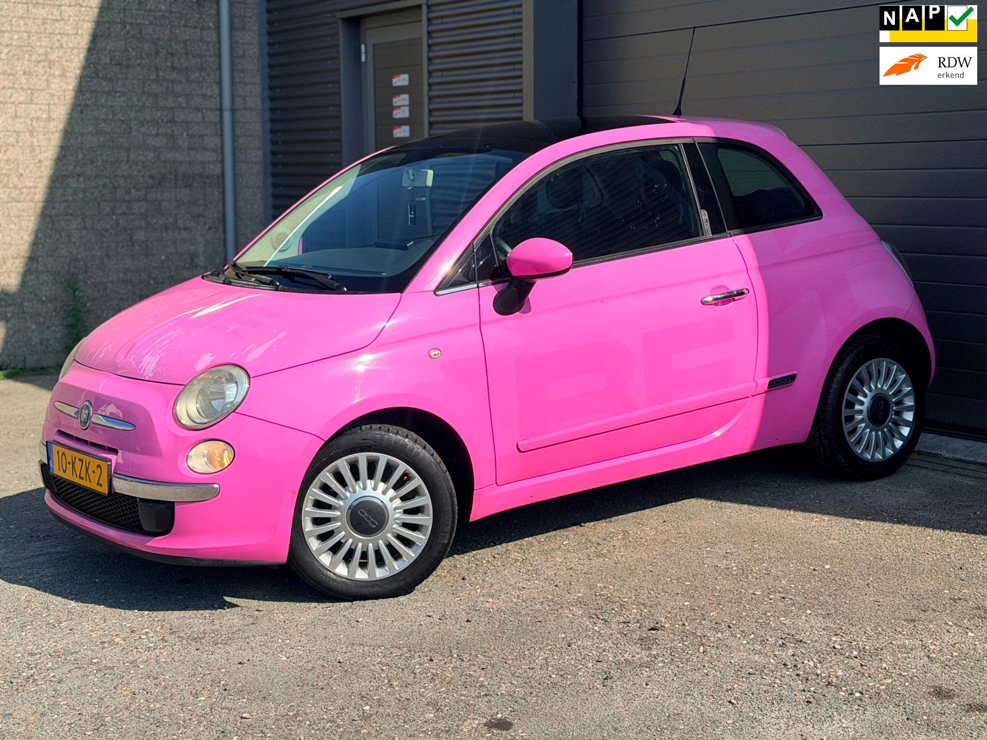 Fiat 500 1.2 Rosa Automaat, Auto's, Euro 5, Gebruikt, 1242 cc, Origineel Nederlands