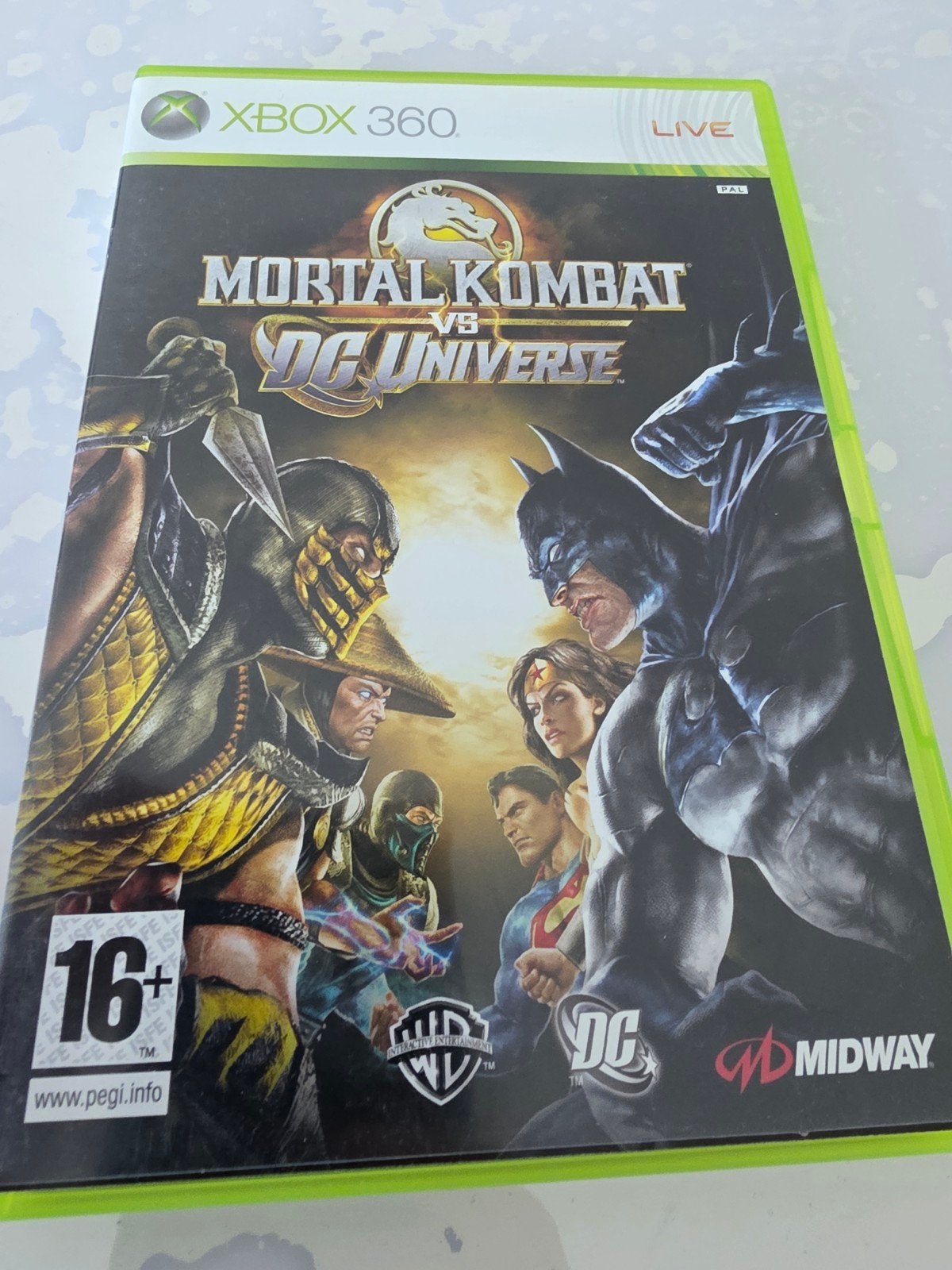 Mortal Kombat vs DC Universe Xbox 360, Gebruikt, Vechten, 2 spelers, Ophalen of Verzenden