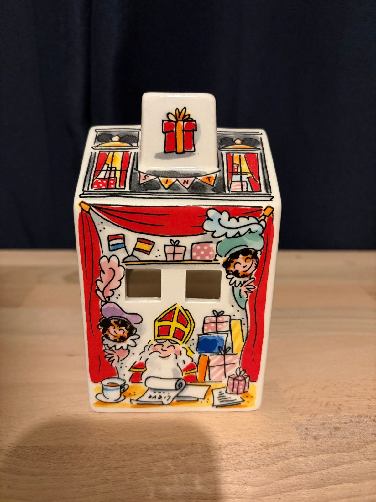 Sinterklaas Blond Amsterdam theelichthuisje, Diversen, Sinterklaas, Ophalen of Verzenden