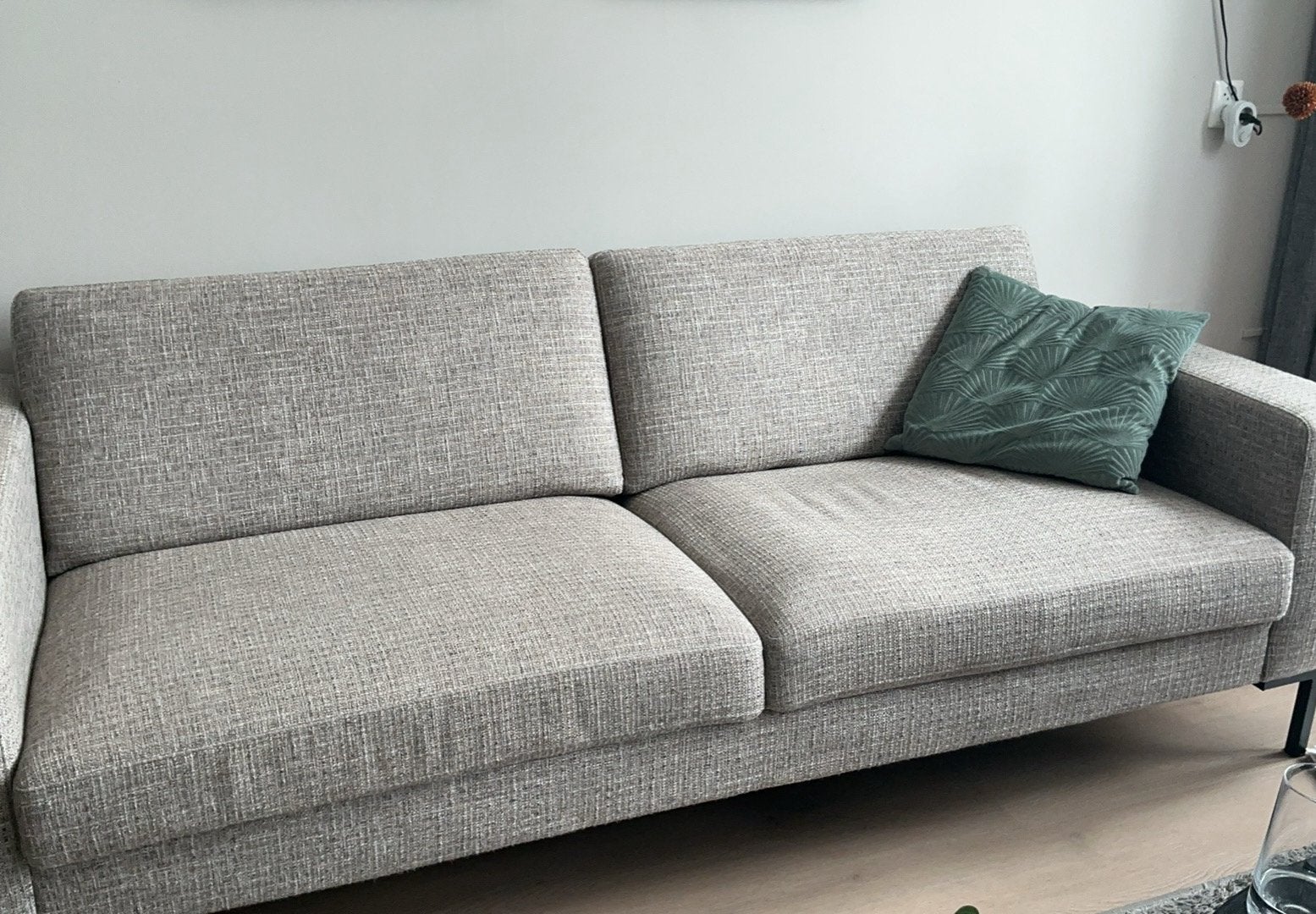 Te koop moderne bank, Ophalen, Gebruikt, Driepersoons, 75 tot 100 cm