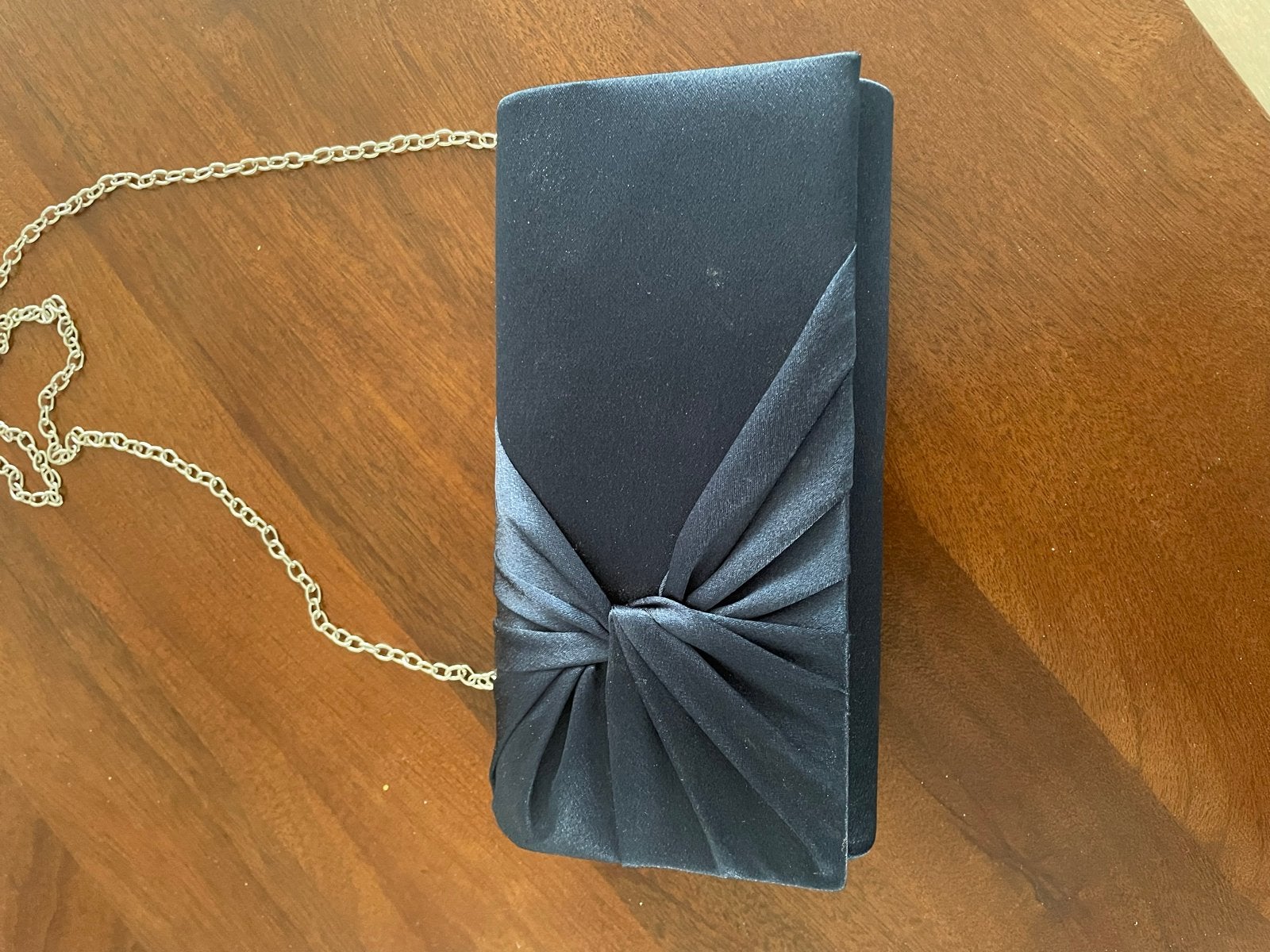 Bulaggi Avondtasje - Donkerblauw met Ketting, Ophalen of Verzenden, Zo goed als nieuw, Blauw, Avondtasje