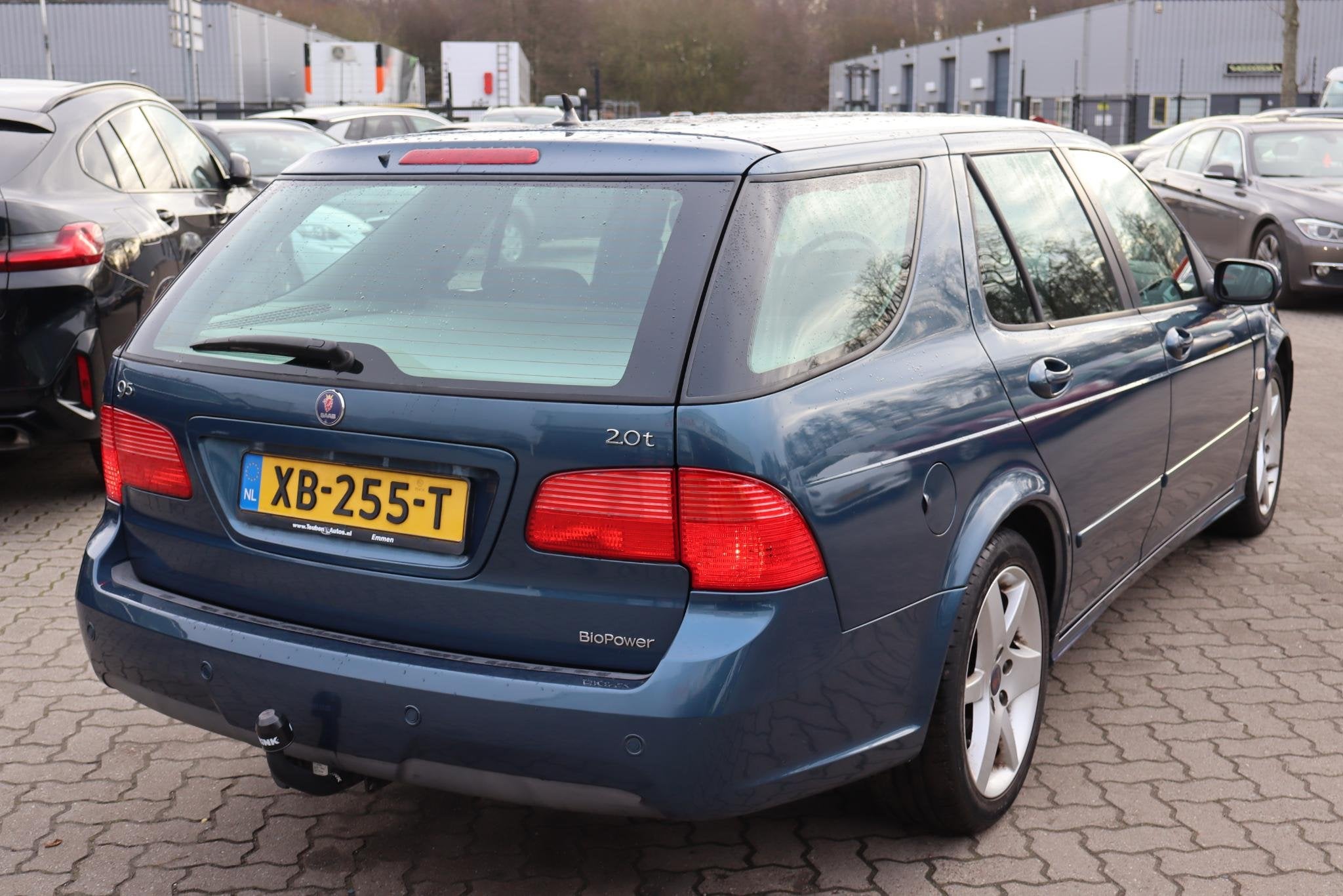 Saab 9-5 Estate 2.0t Linear Standkachel, Stoelverwarming, Ai, Auto's, Voorwielaandrijving, Stof, Zwart, 4 cilinders