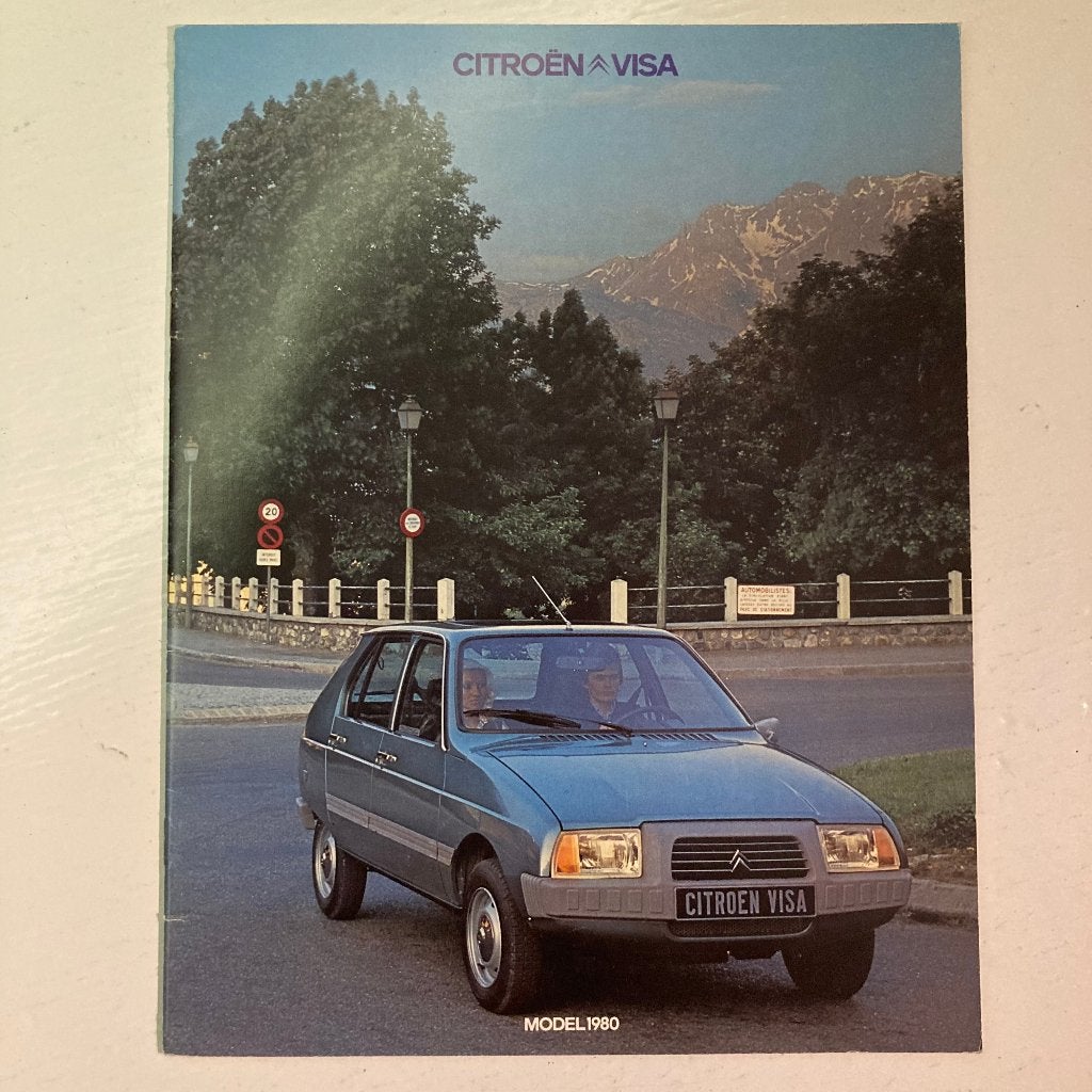 Citroën Visa model 1980 folder / brochure, Ophalen of Verzenden, Gelezen, Citroën