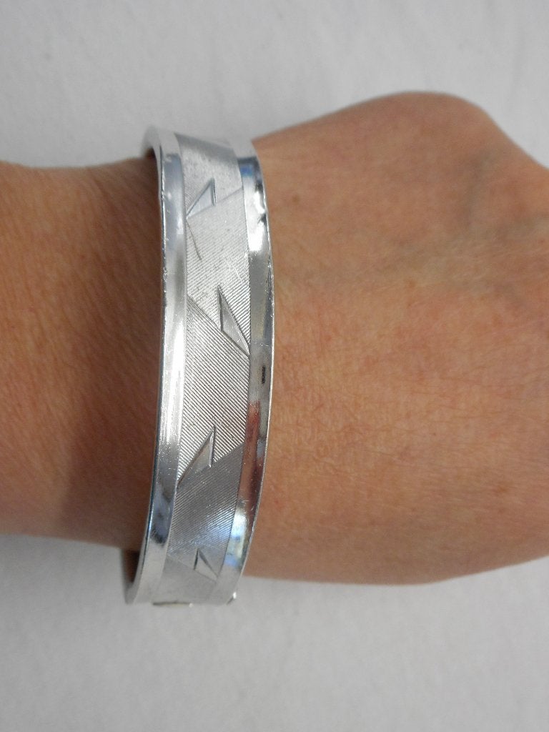 Zilveren prachtige antieke armband met scharnier nr.220, Verzenden, Zilver, Armband