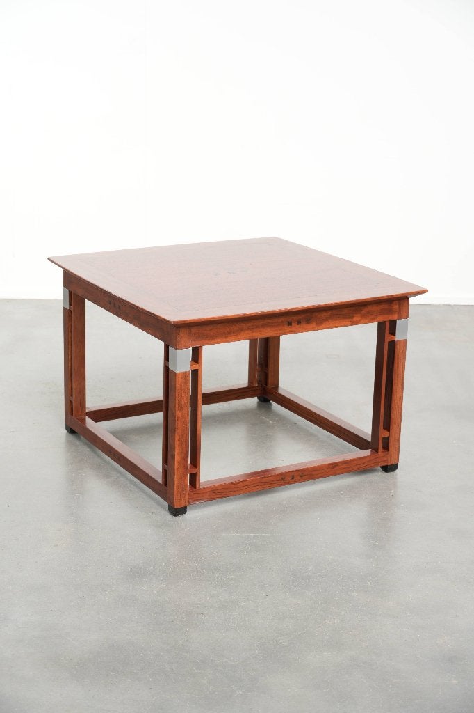 Vierkante Art Deco design bijzet/ salontafel van Schuitema, Huis en Inrichting, Ophalen, 50 – 75, Gebruikt, 50 tot 100 cm
