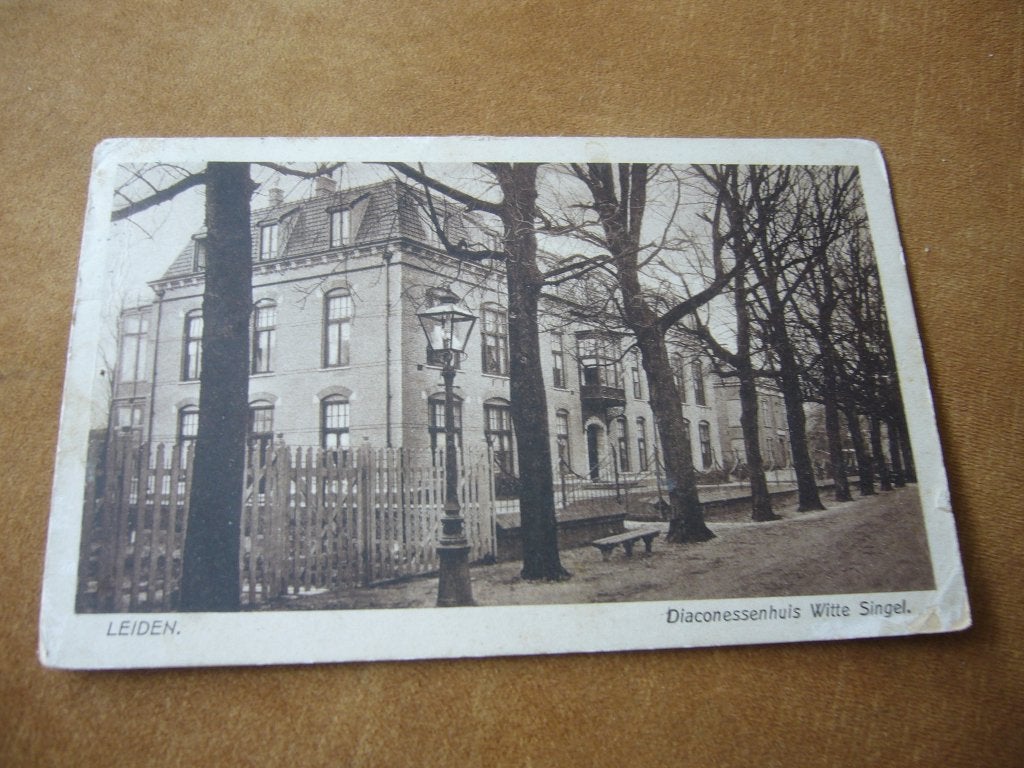 LEIDEN  =  DIACONESENHUIS WITTE SINGEL  1923, Ophalen of Verzenden, 1920 tot 1940, Gelopen, Zuid-Holland