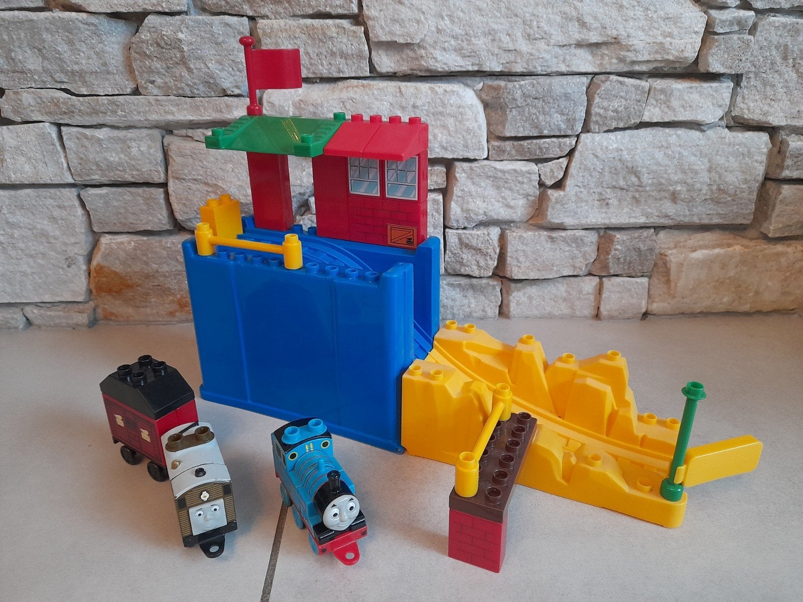 Mega Bloks Thomas de trein. Set 1, post trein., Ophalen of Verzenden, Gebruikt
