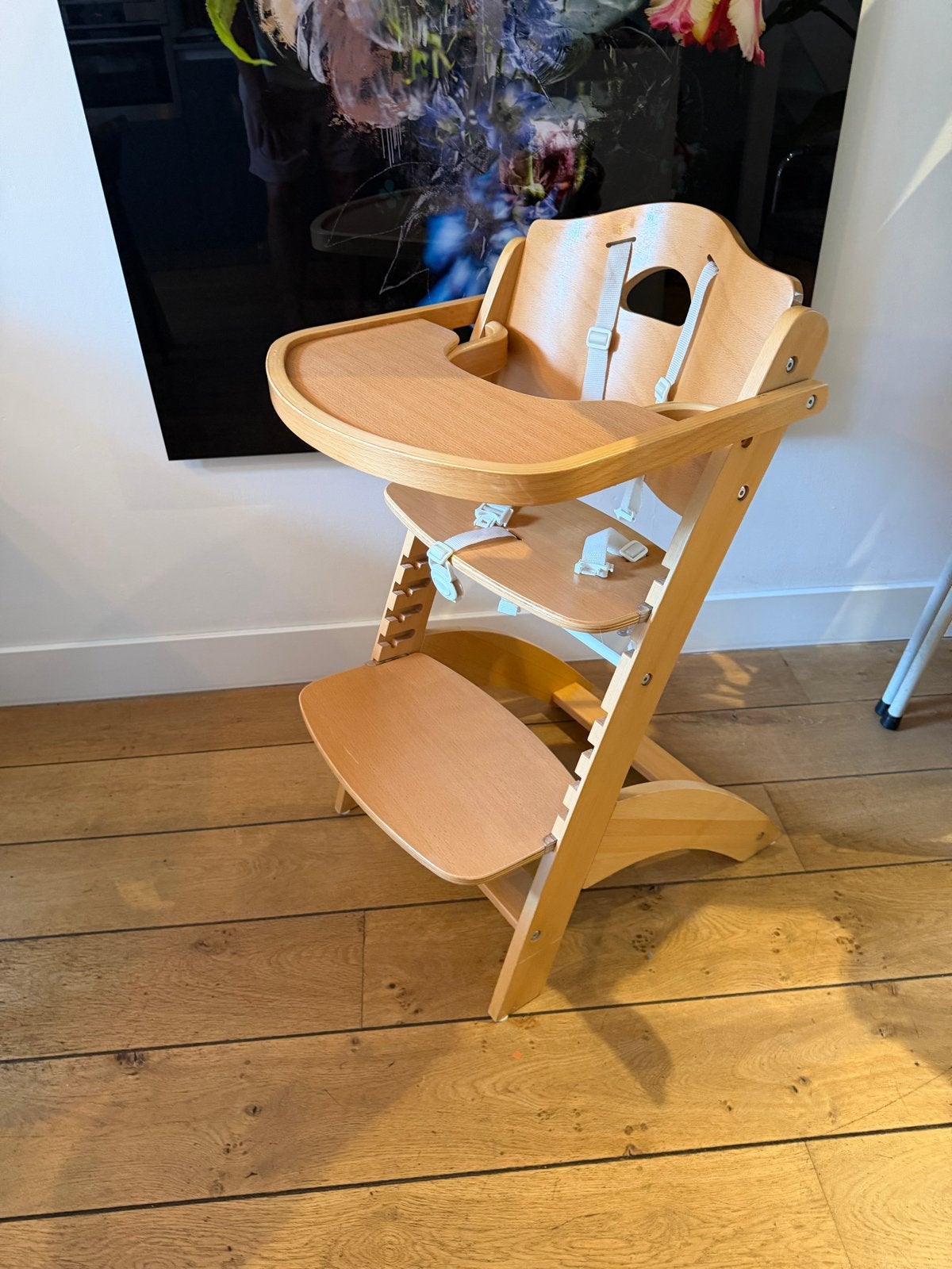 Kinderstoel Childwood Meegroeistoel met eetblad en gordel, Ophalen of Verzenden, Gebruikt, Meegroeistoel, Gordel(s)