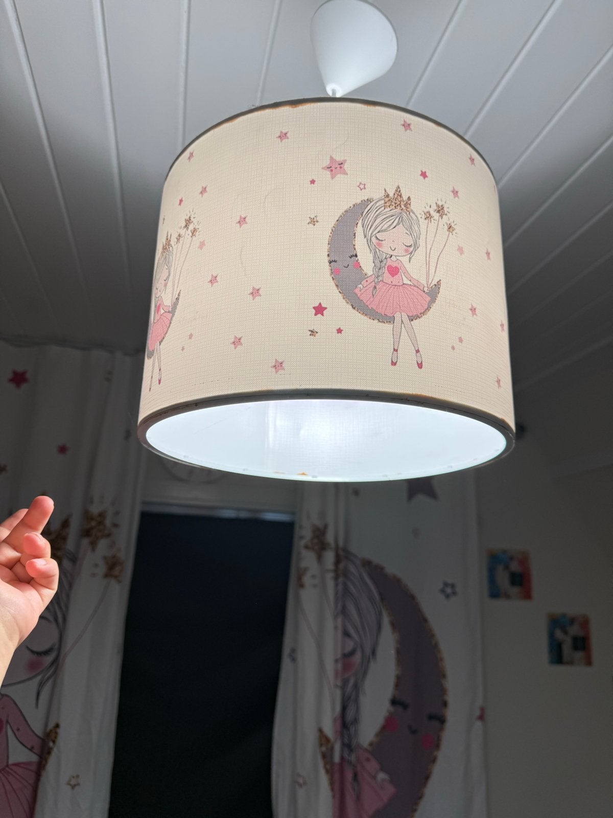 Complete Babykamer Set: Gordijnen, Lamp, Klok, Opbergers, Ophalen, Gebruikt, Meisje