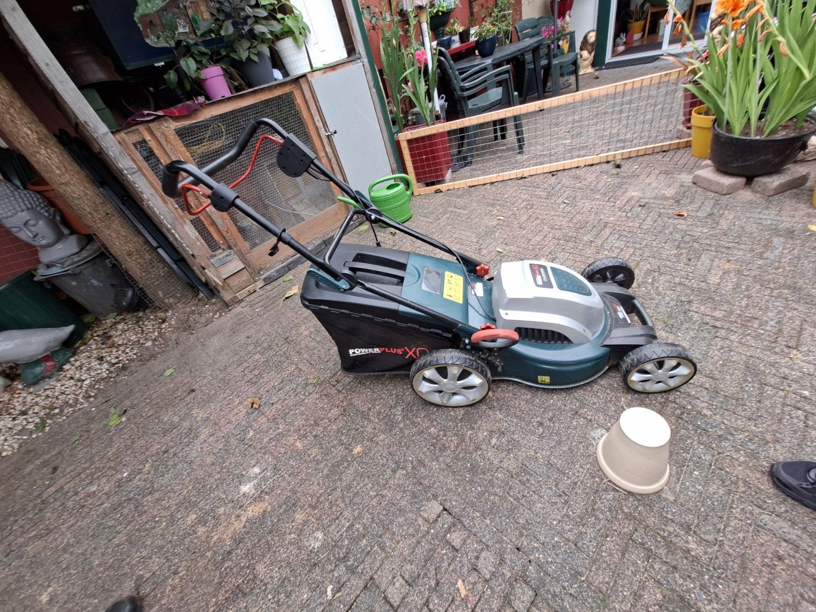 Powerplus XQ 1800W - 460mm elektrische grasmaaier, Tuin en Terras, Grasmaaiers, Cirkelmaaier, Gebruikt, Powerplus XQ, Elektrische grasmaaier